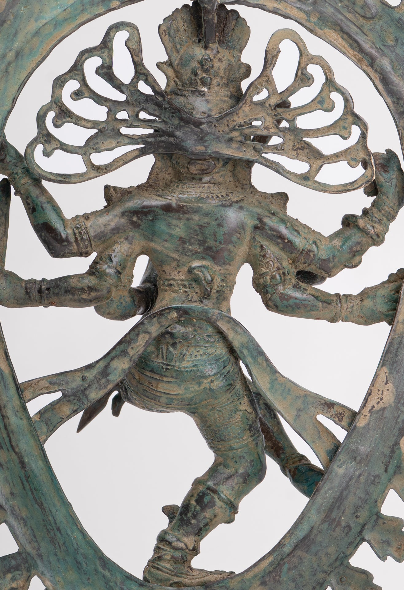 Antique Javanese Style Bronze Dancing Shiva statue as Lord Nataraja - 34.5cm(14") Tall