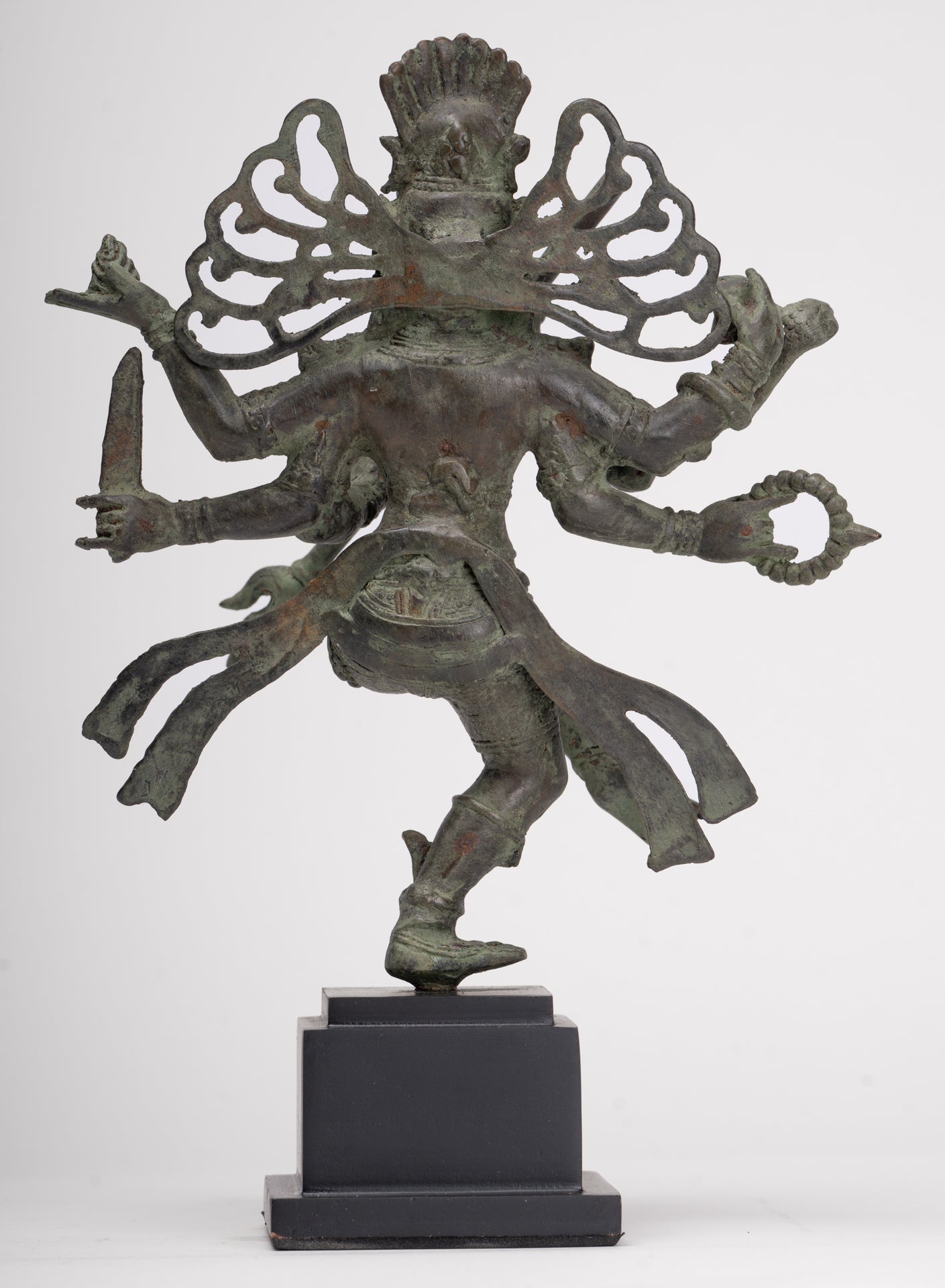 Antique Javanese Style Bronze Dancing Shiva statue as Lord Nataraja - 26cm(10") Tall
