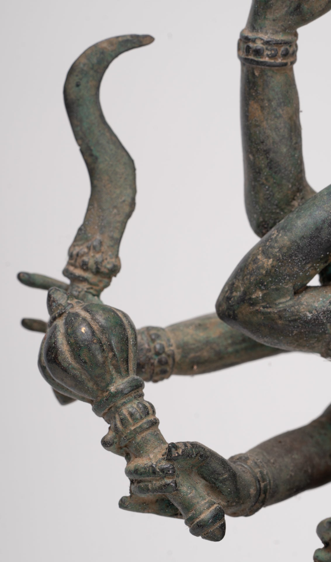 Kali Statue - Antique Java Style Majapahit Standing Bronze Kali or Mahakali Statue - 43cm/17"