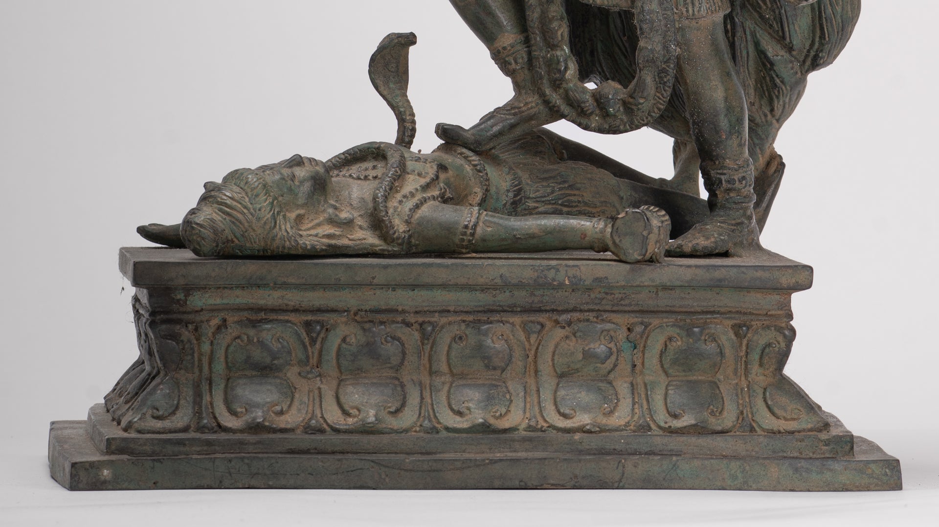 Kali Statue - Antique Java Style Majapahit Standing Bronze Kali or Mahakali Statue - 43cm/17"