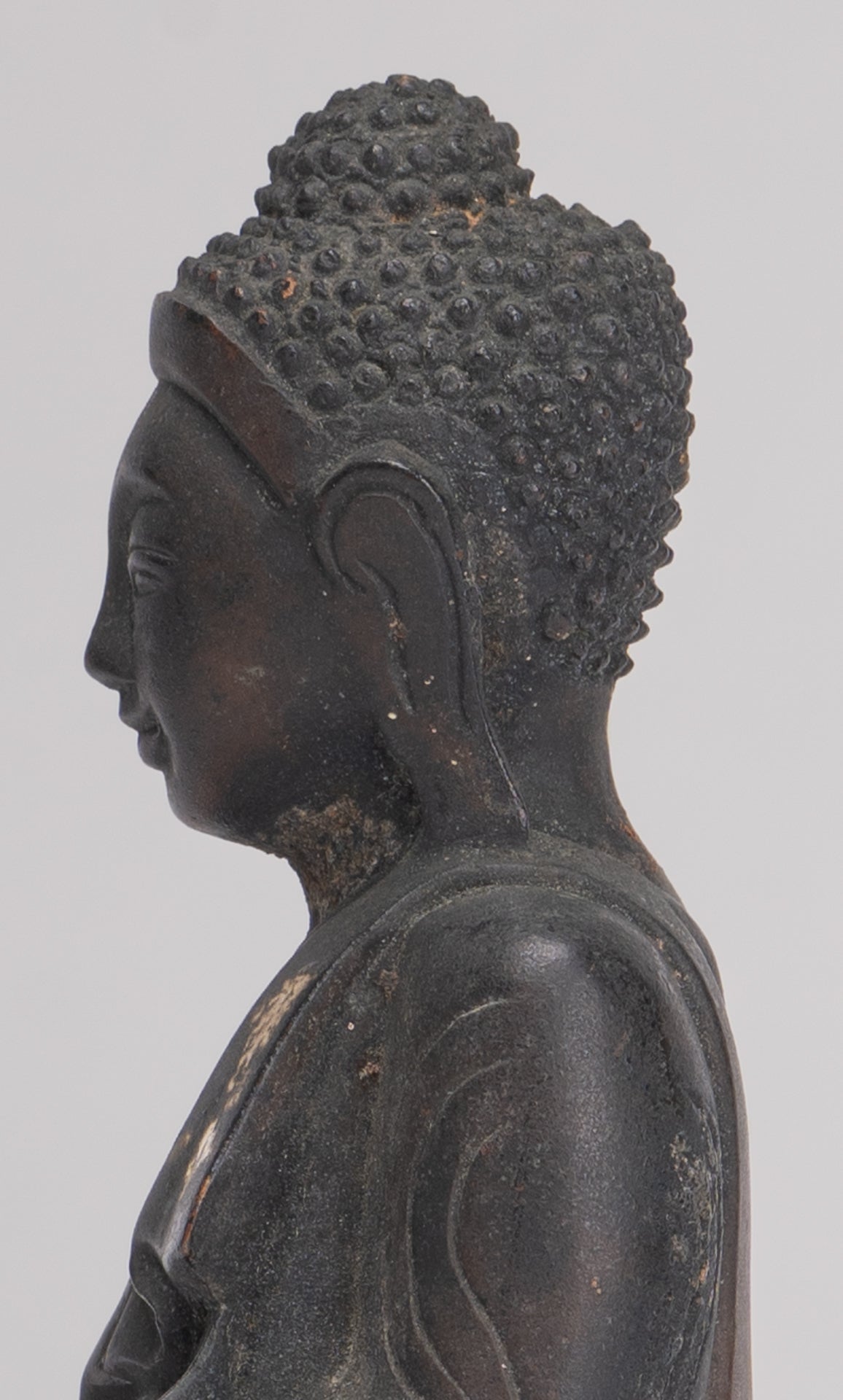 Buddha Statue im antiken Burmesischen Stil Holz Mandalay Aufklärung Buddha Statue mit 54cm/22"