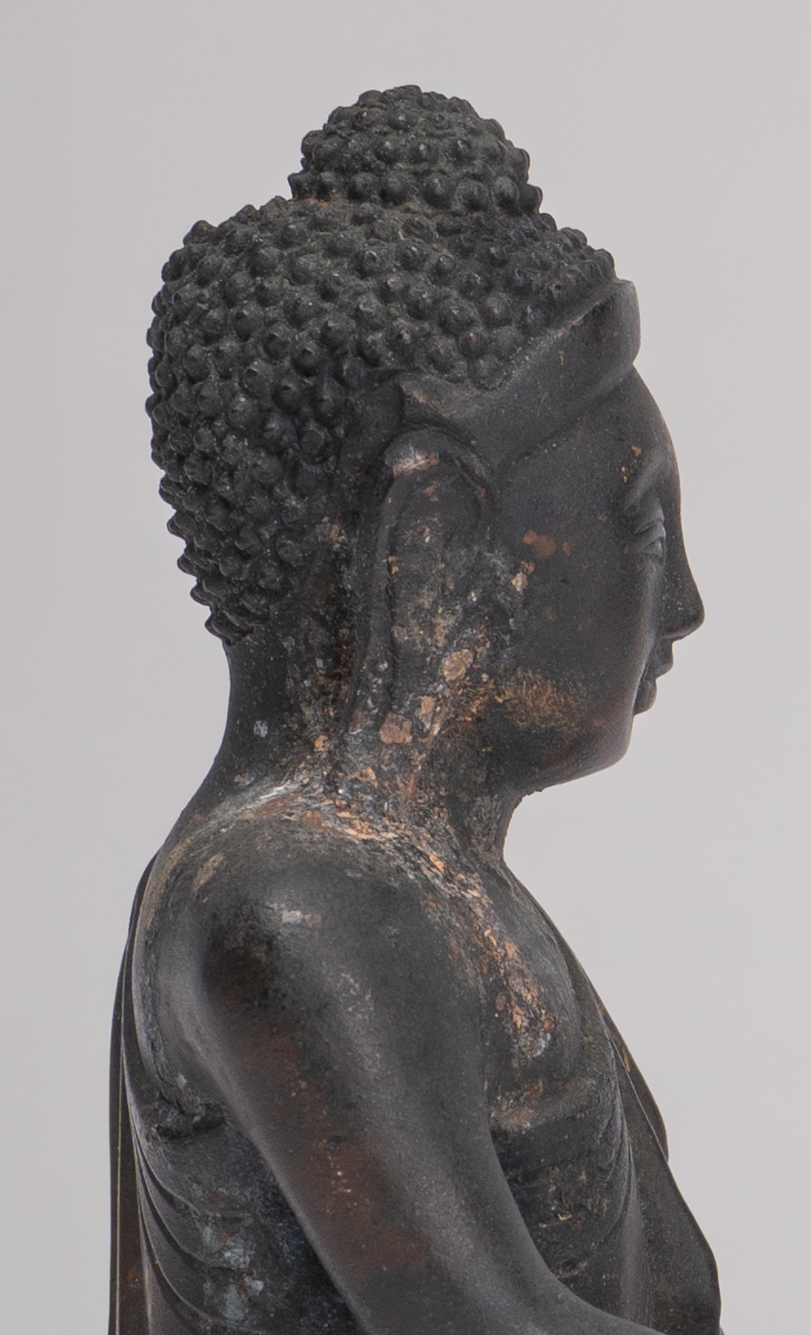 Buddha Statue im antiken Burmesischen Stil Holz Mandalay Aufklärung Buddha Statue mit 54cm/22"