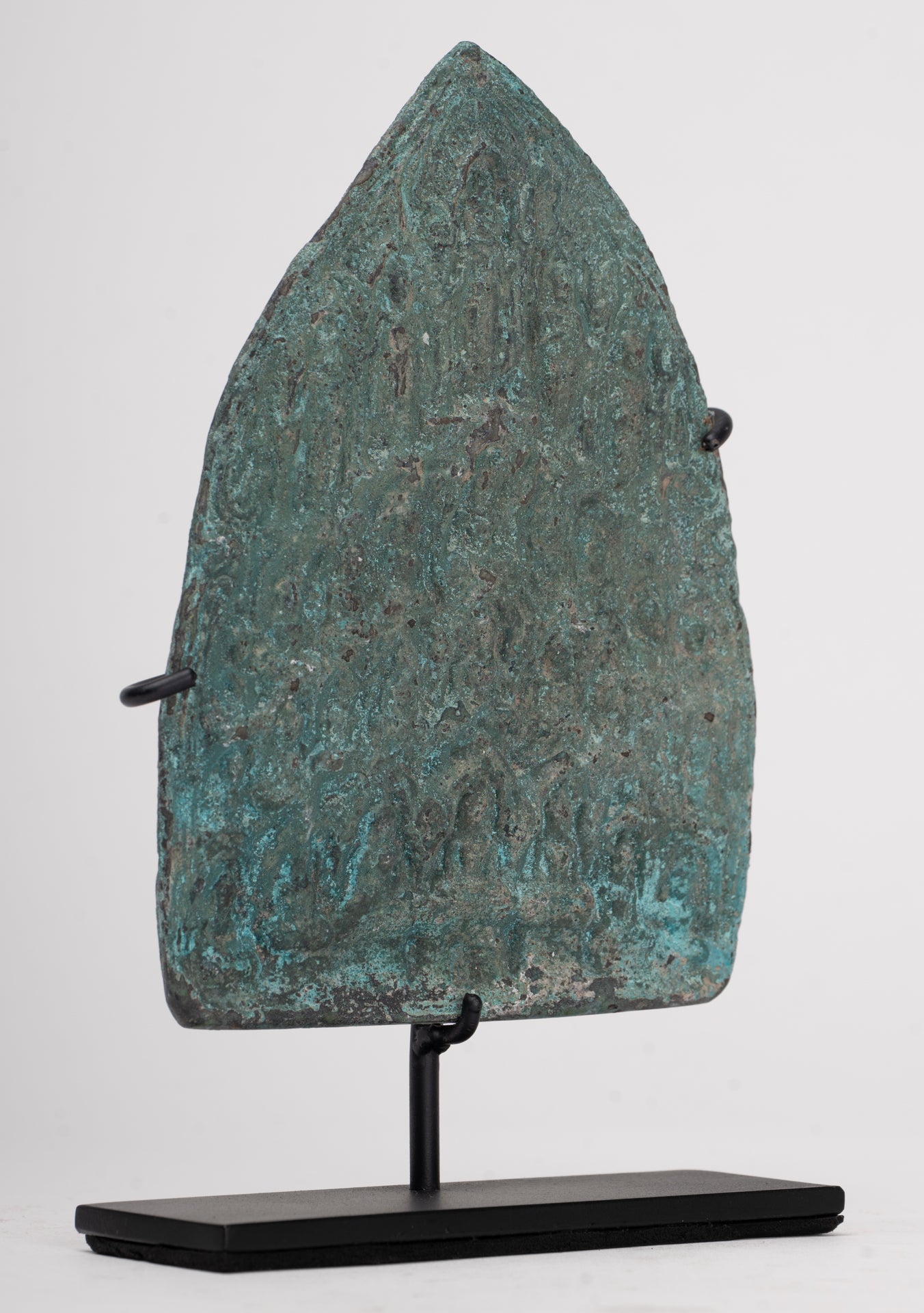 Votive Panel - Antique Khmer Style Bronze Enlightenment Buddha Votive Panel - 16cm/6"