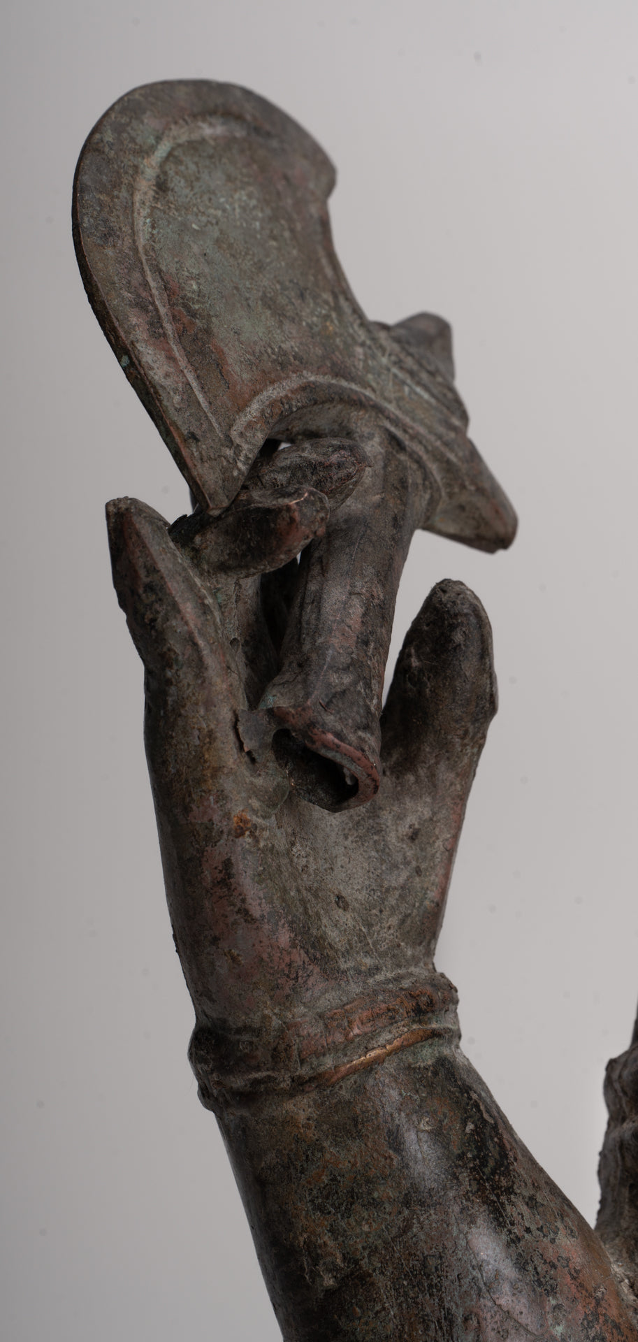 Ganesh - Antique Indonesian Style Bronze Seated Ganesha Statue - 49cm/20"