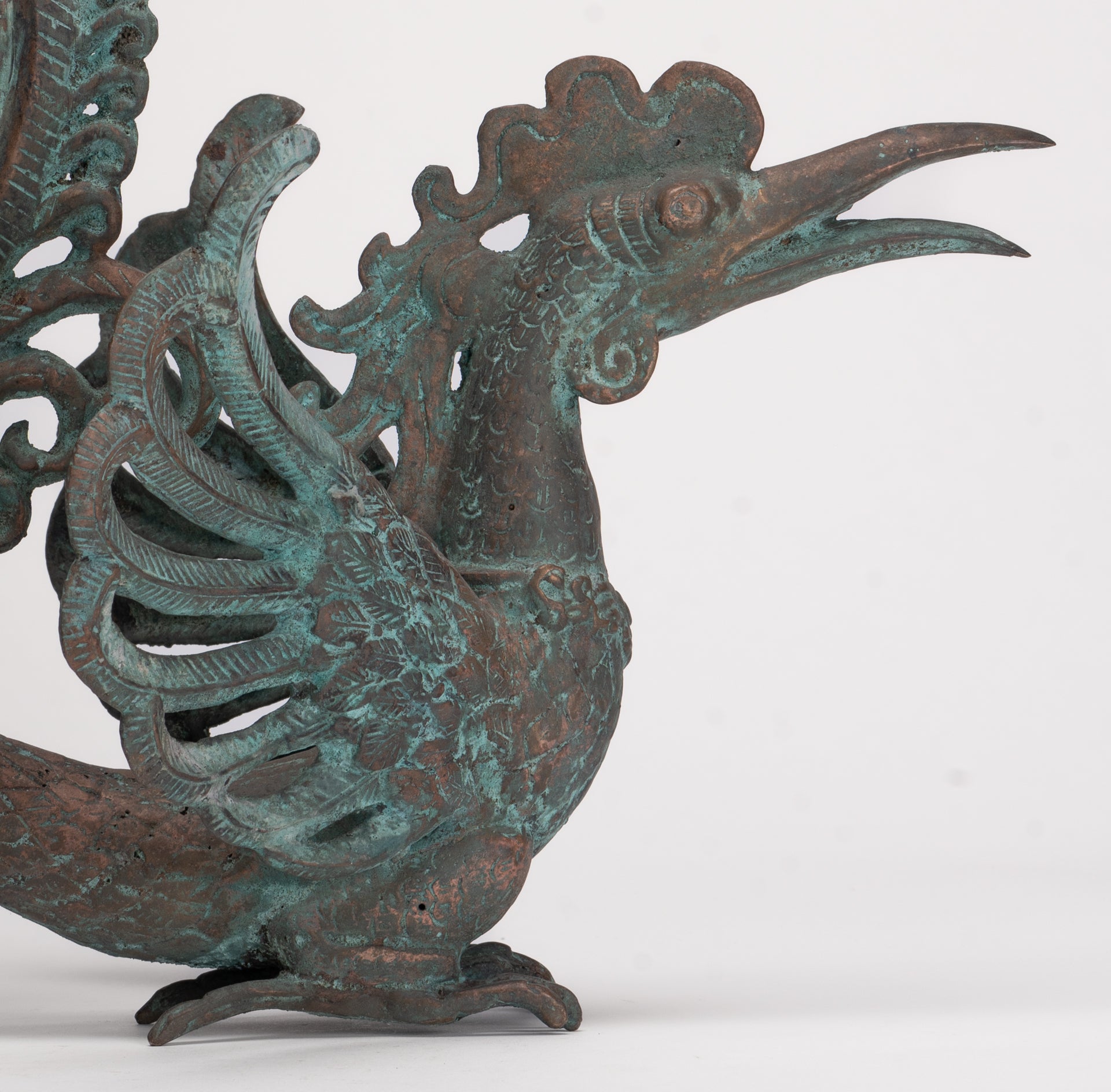 Antique Indonesian Style Bronze Majapahit Garuda Statue - 34cm/14"
