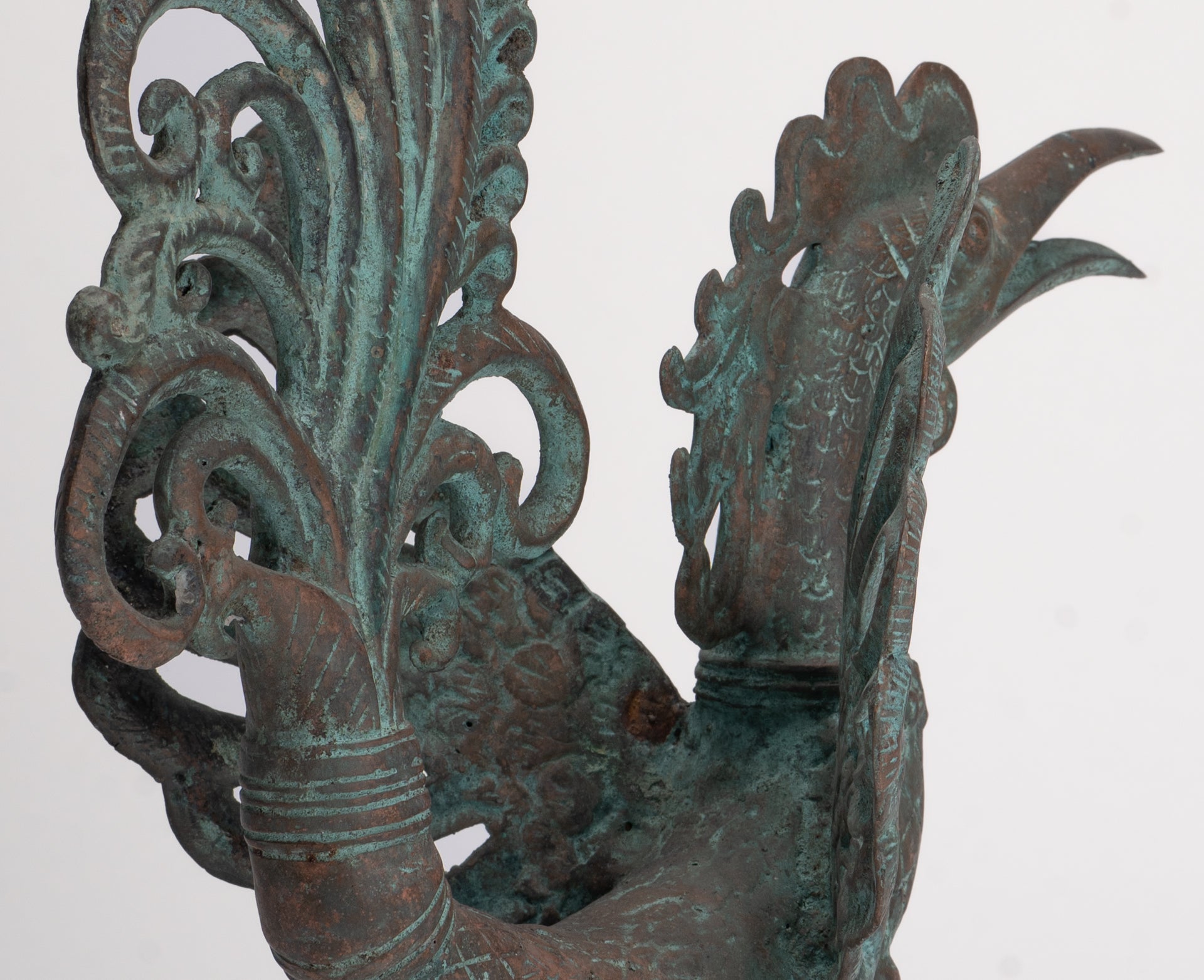 Antique Indonesian Style Bronze Majapahit Garuda Statue - 34cm/14"