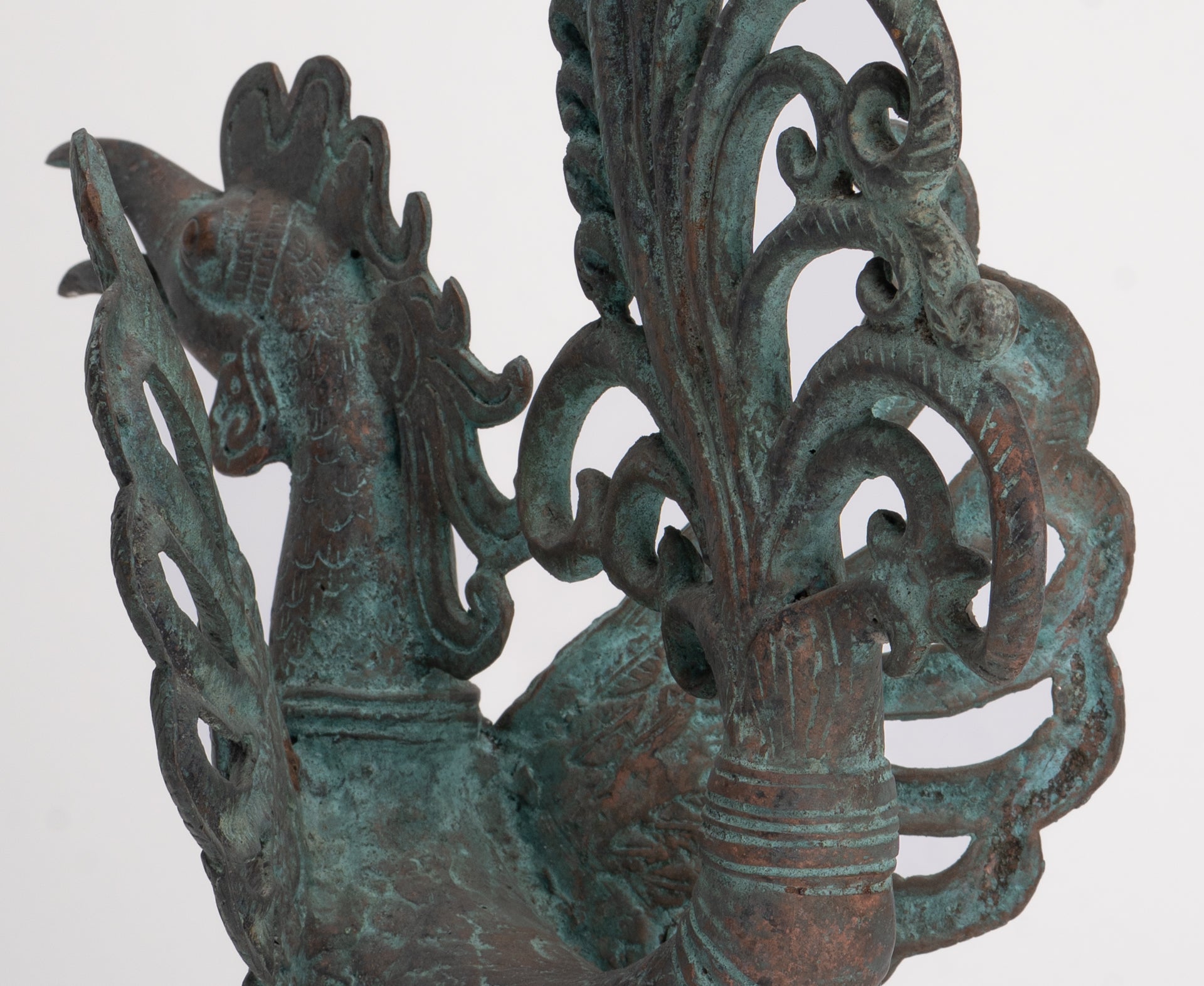 Antique Indonesian Style Bronze Majapahit Garuda Statue - 34cm/14"