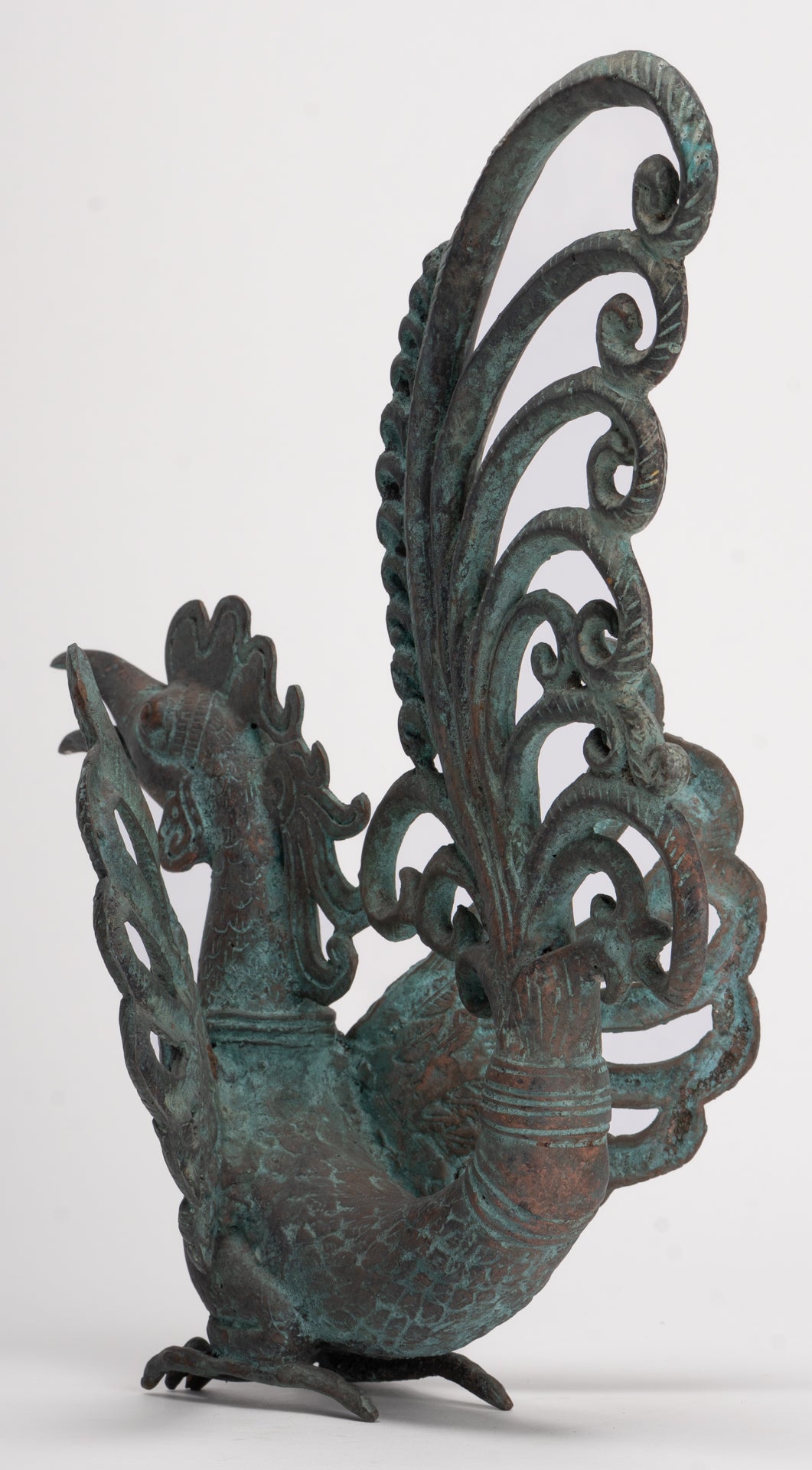 Antique Indonesian Style Bronze Majapahit Garuda Statue - 34cm/14"