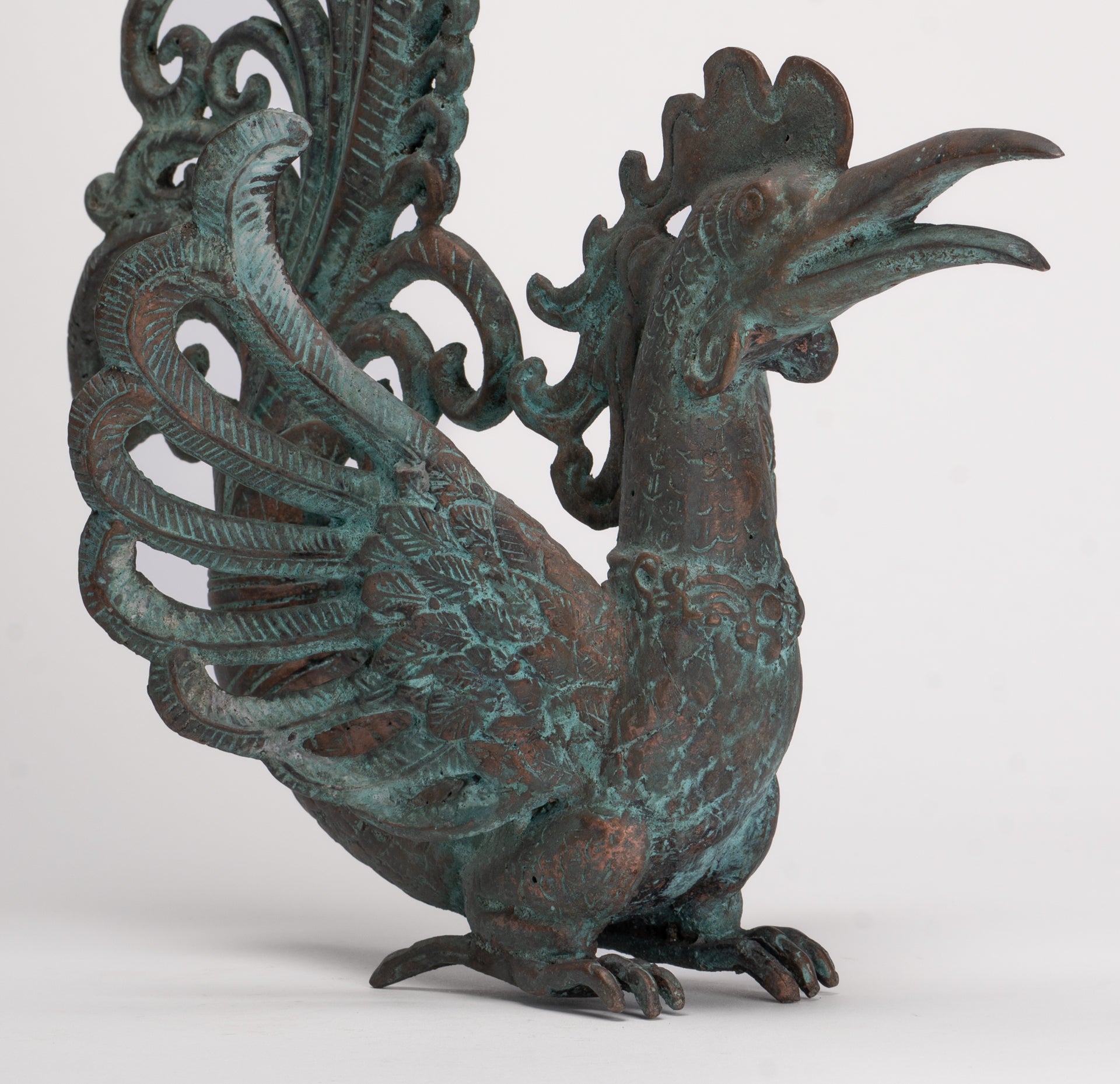 Antique Indonesian Style Bronze Majapahit Garuda Statue - 34cm/14"