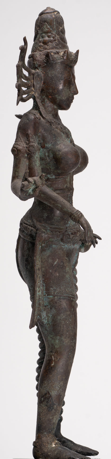 Parvati Statue - Antique Indonesian Style Bronze Javanese Parvati Statue 58cm/23"