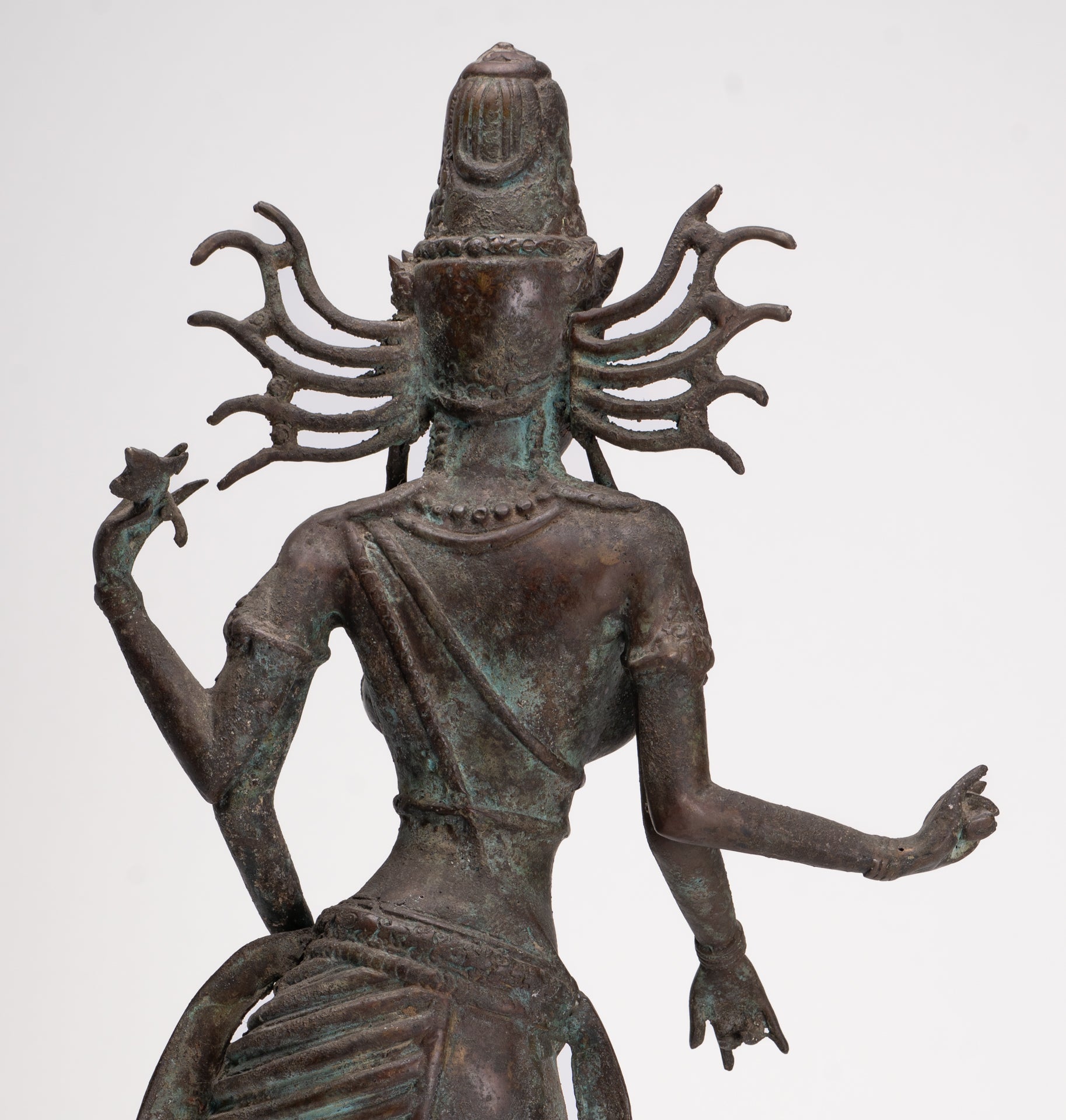 Parvati Statue - Antique Indonesian Style Bronze Javanese Parvati Statue 58cm/23"