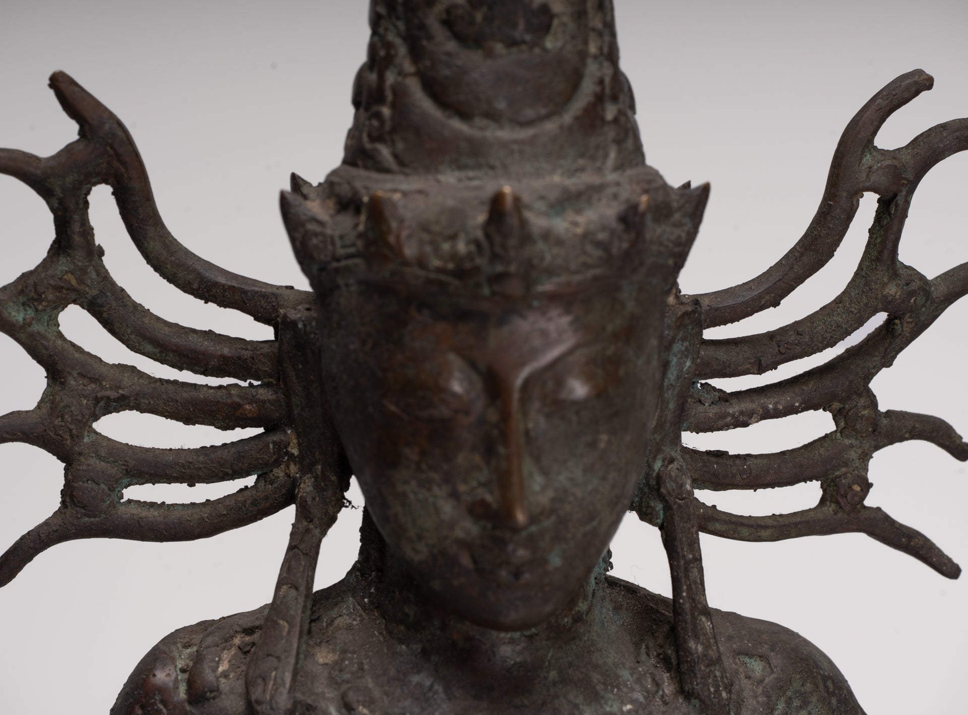Parvati Statue - Antique Indonesian Style Bronze Javanese Parvati Statue 58cm/23"