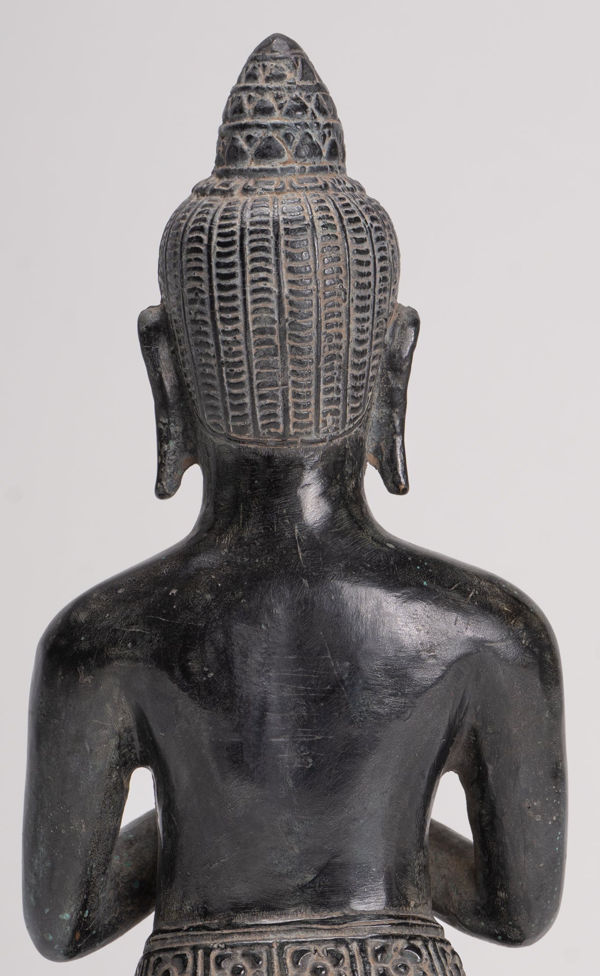 Deity Statue - Antique Khmer Style Bayon Prajnaparamita Statue / Goddess - 28cm/11"