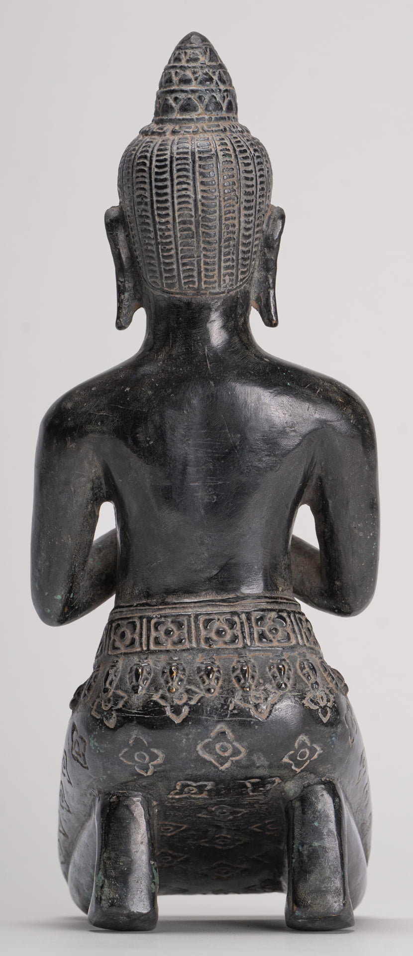 Deity Statue - Antique Khmer Style Bayon Prajnaparamita Statue / Goddess - 28cm/11"