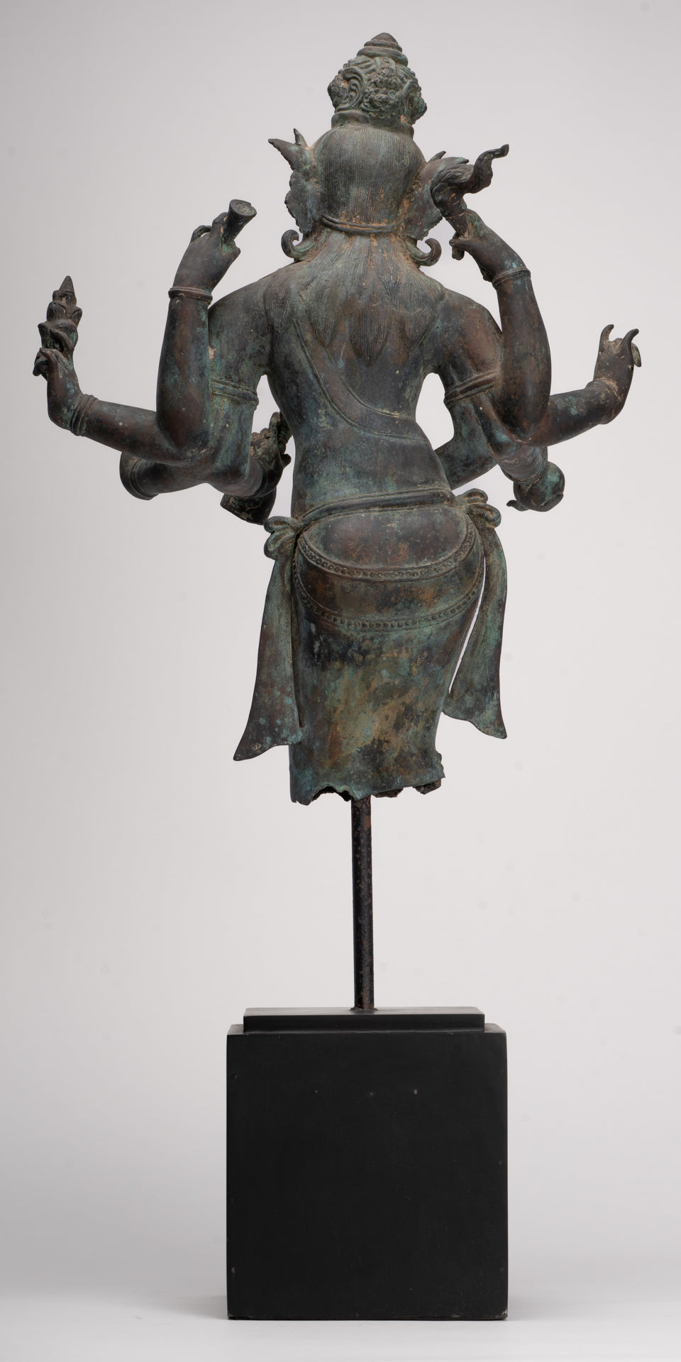 Parvati Statue - Antique Indonesian Style Bronze Javanese Parvati Torso - 72cm/29"