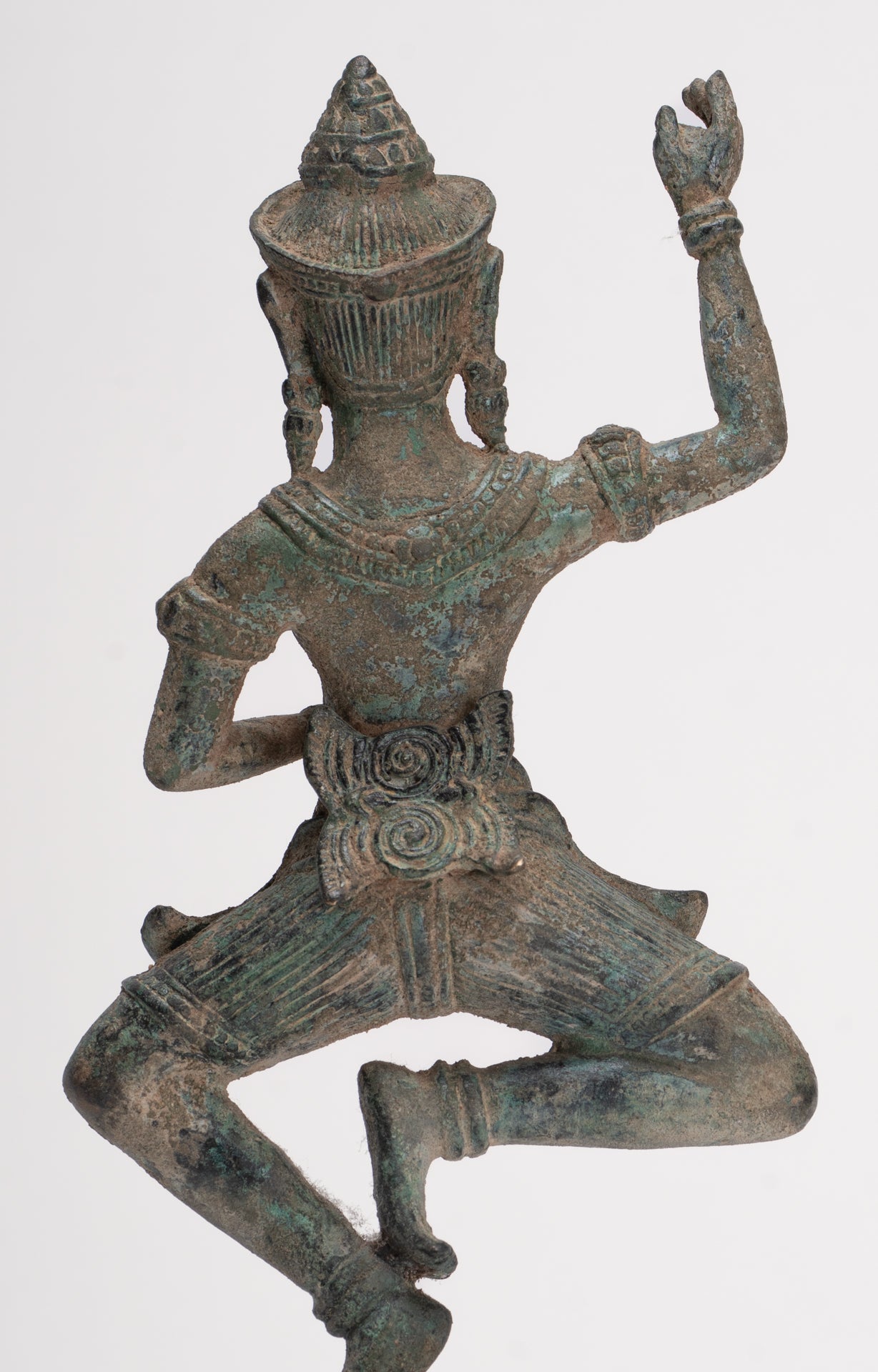 Antique Khmer Style Bronze Dancing Bayon Yoginī Statue - 26cm/10"