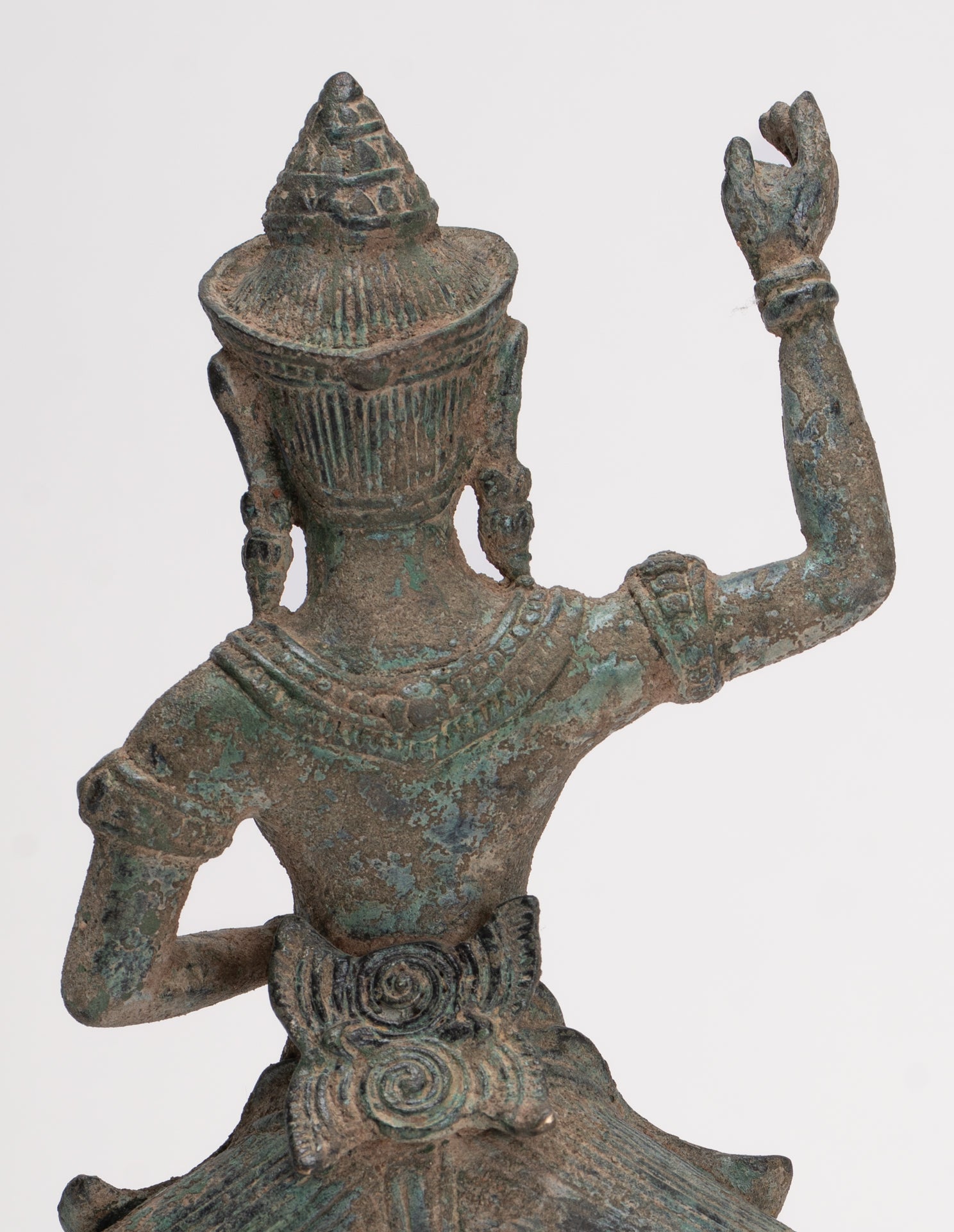 Antique Khmer Style Bronze Dancing Bayon Yoginī Statue - 26cm/10"