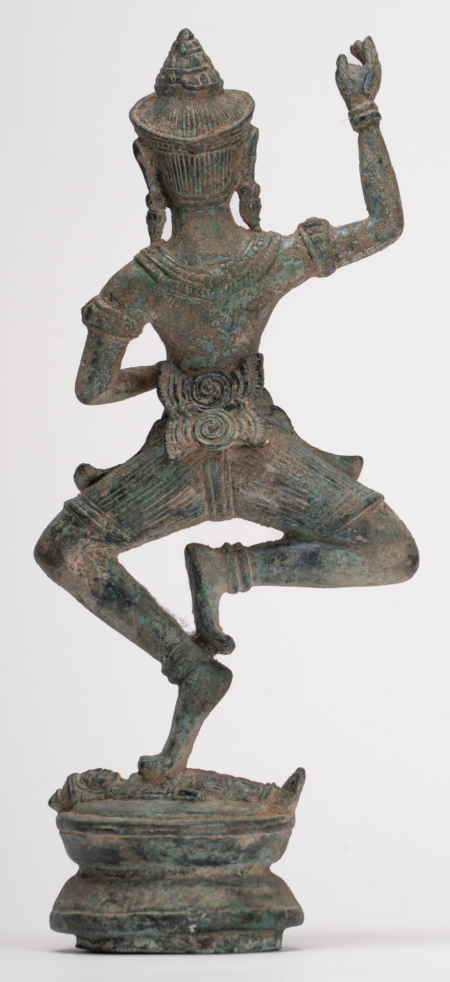 Antique Khmer Style Bronze Dancing Bayon Yoginī Statue - 26cm/10"