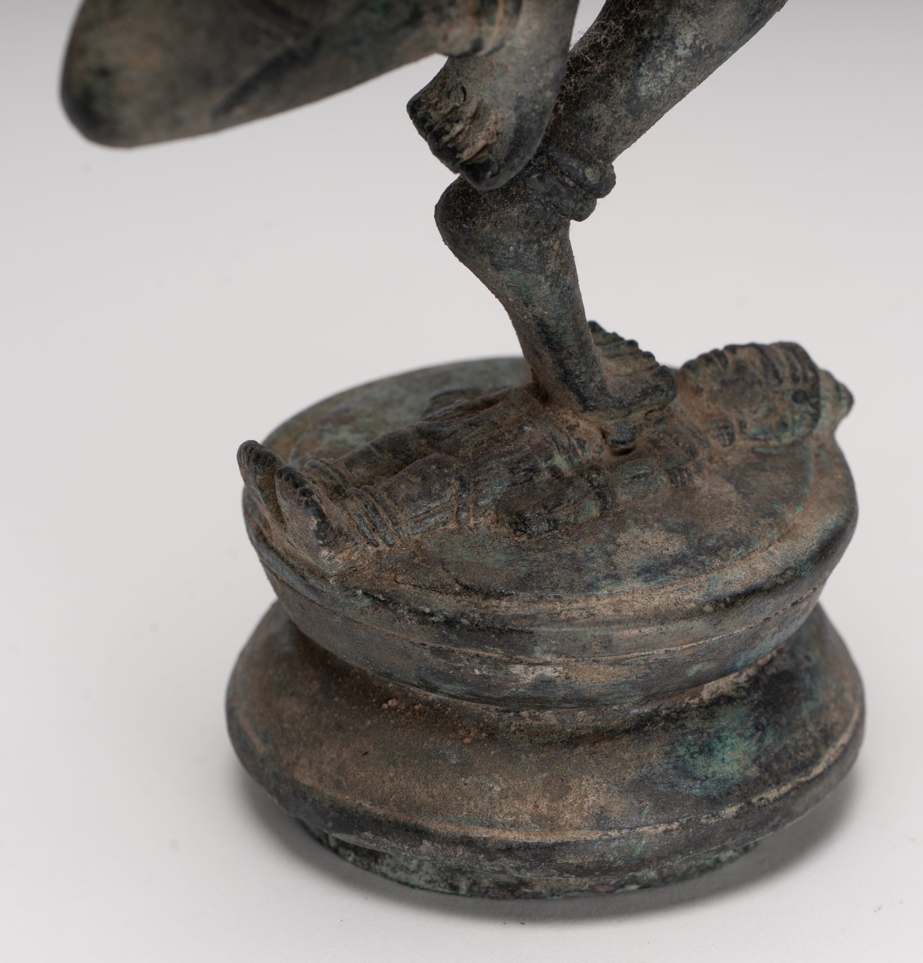 Antique Khmer Style Bronze Dancing Bayon Yoginī Statue - 26cm/10"
