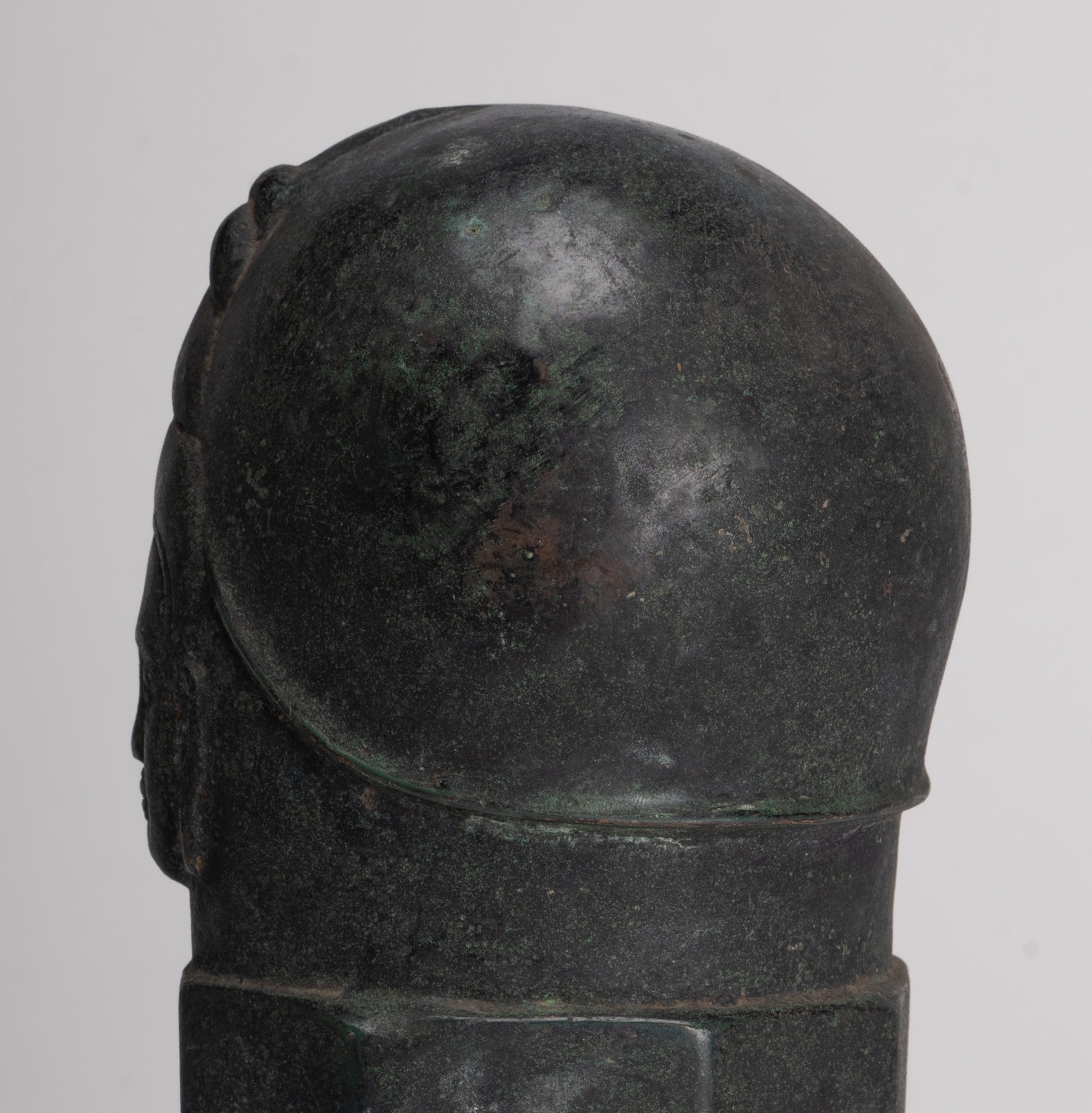 Antique Khmer Style Bronze Shiva Linga / Lingnum - 23cm/9"