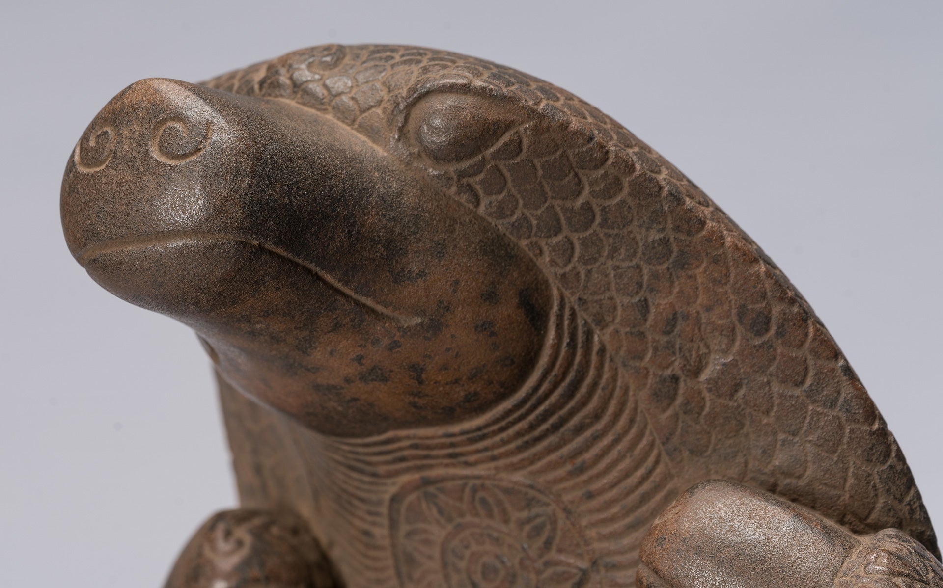 Statue di Buddha - Antique Angkor Wat Style Khmer Stone seduto Meditazione Naga Buddha - 56 cm/22 "