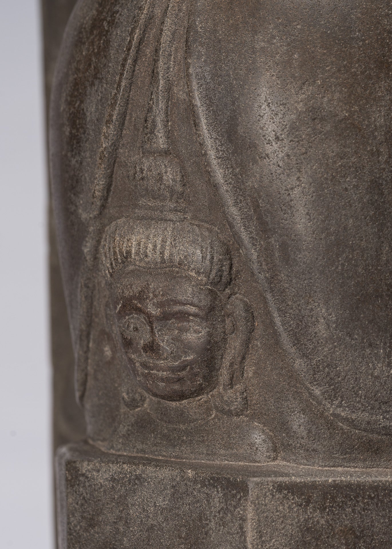 Stein Linga – Antiker Sandstein im Khmer-Stil Shiva Linga / Lingnum & Yoni – 53 cm/21 Zoll