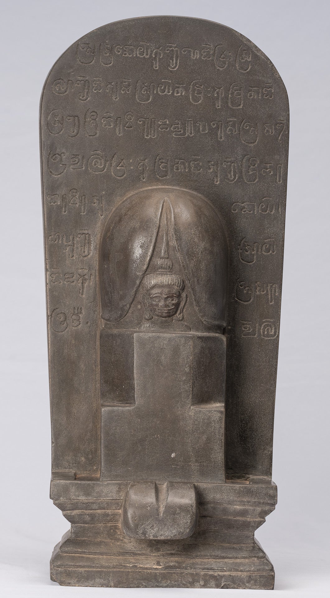 Stein Linga – Antiker Sandstein im Khmer-Stil Shiva Linga / Lingnum & Yoni – 53 cm/21 Zoll