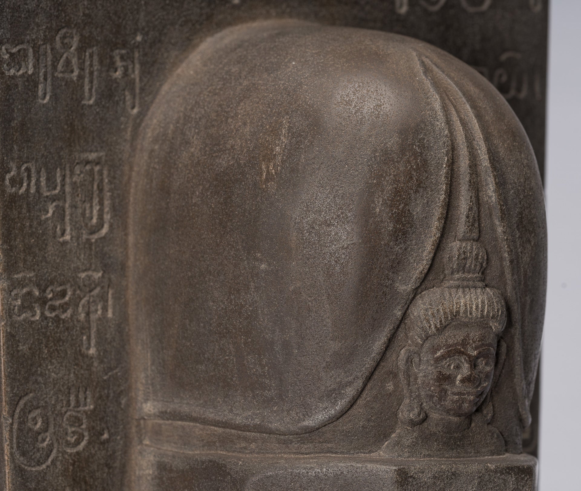 Stein Linga – Antiker Sandstein im Khmer-Stil Shiva Linga / Lingnum & Yoni – 53 cm/21 Zoll