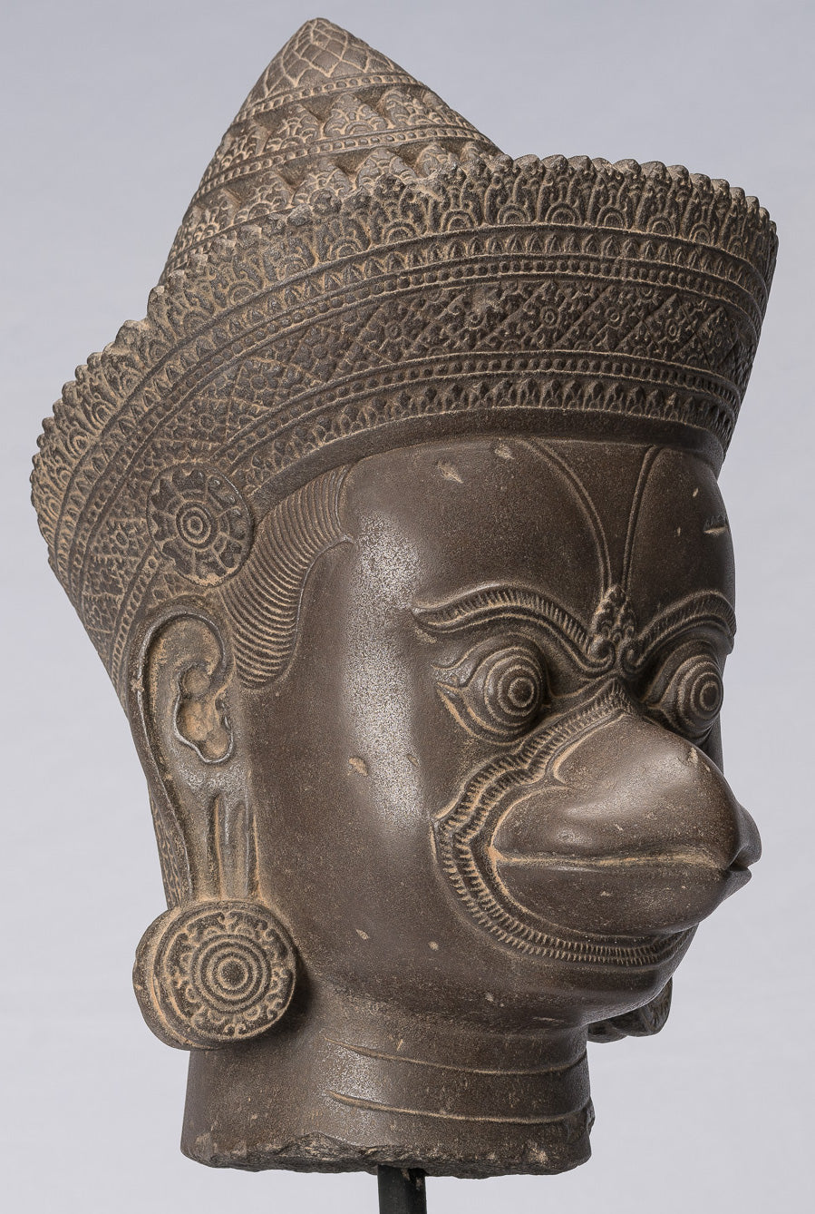 Statua Garuda - Antique Banteay Srei Stone Stone Khmer Garuda Vishnu Statua - 56 cm/22 "