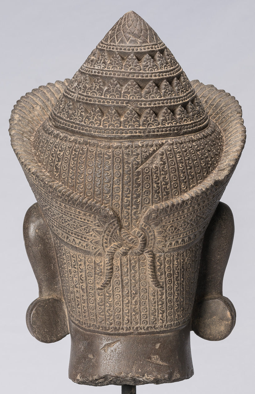 Statua Garuda - Antique Banteay Srei Stone Stone Khmer Garuda Vishnu Statua - 56 cm/22 "