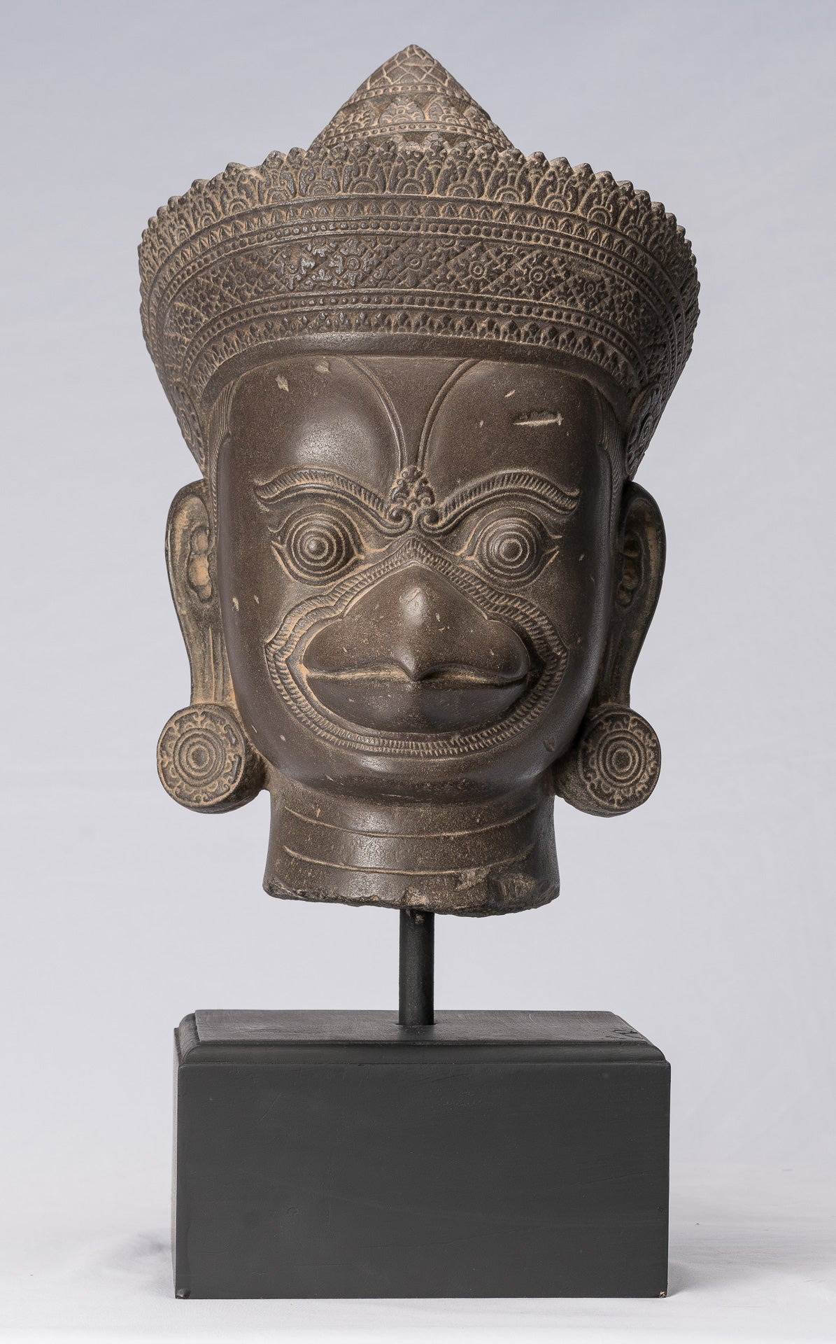 Statua Garuda - Antique Banteay Srei Stone Stone Khmer Garuda Vishnu Statua - 56 cm/22 "