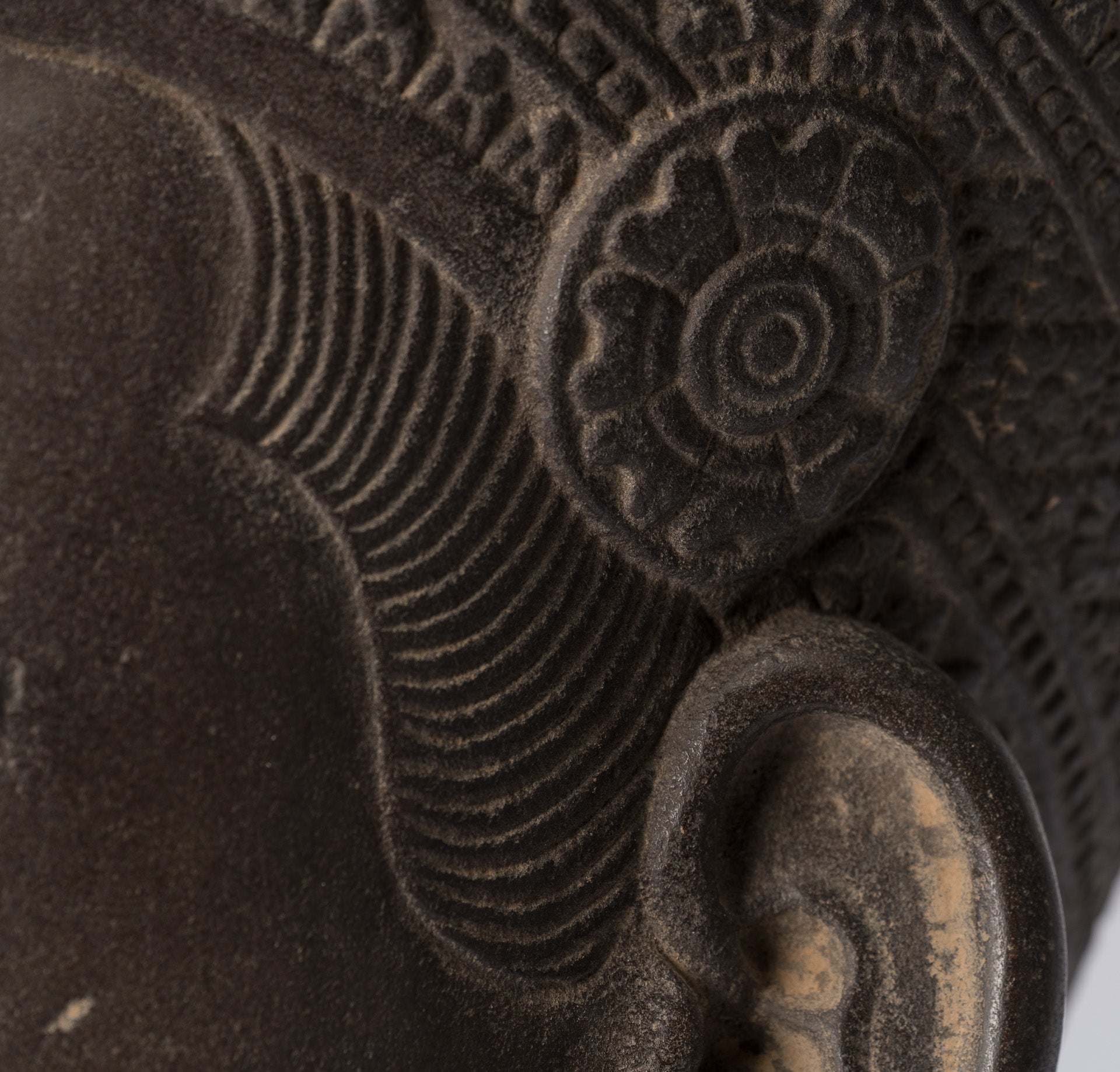 Statua Garuda - Antique Banteay Srei Stone Stone Khmer Garuda Vishnu Statua - 56 cm/22 "