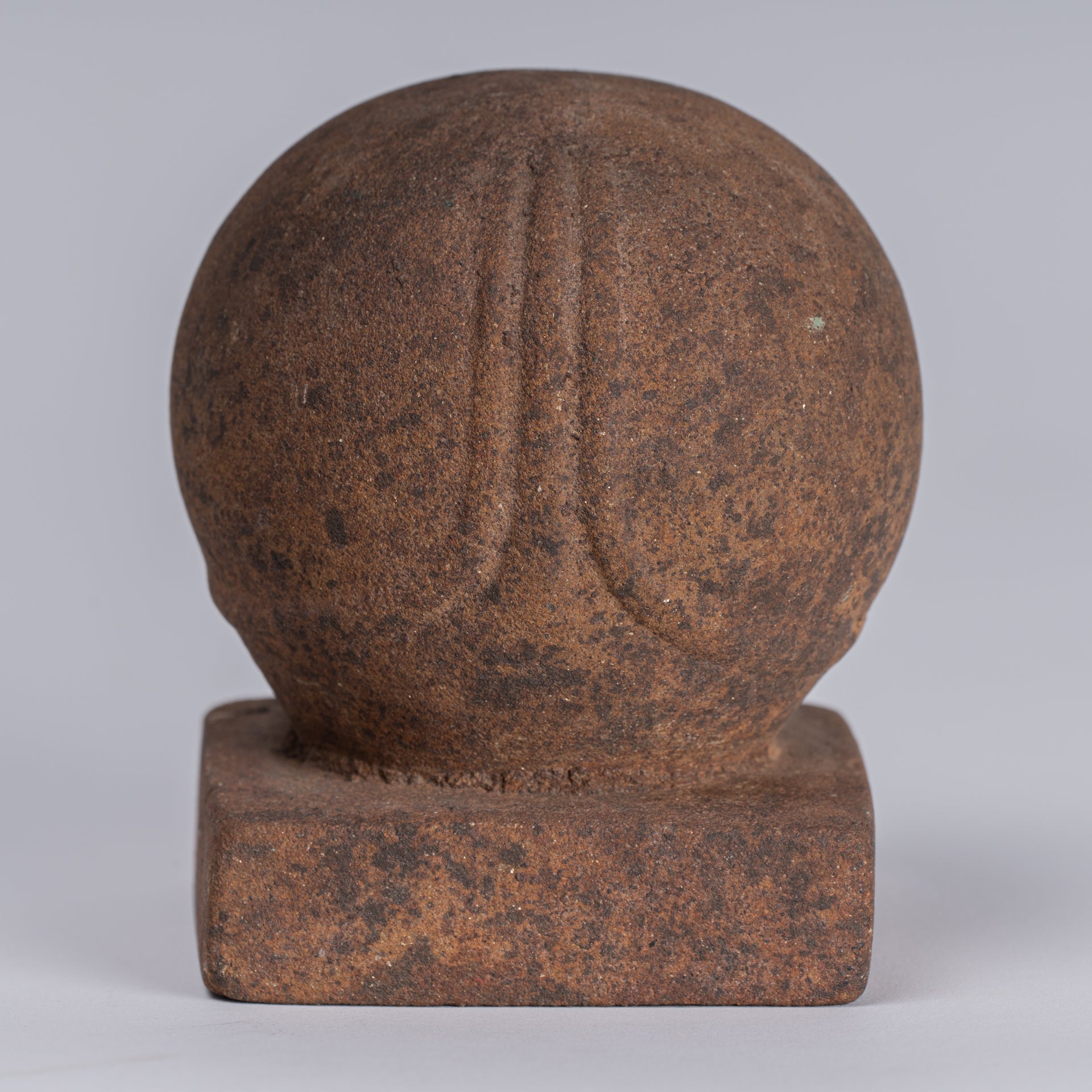 Stone in stile Khmer antico Lakshmi Mukhalinga Linga / Lingnum - 10 cm / 4 "