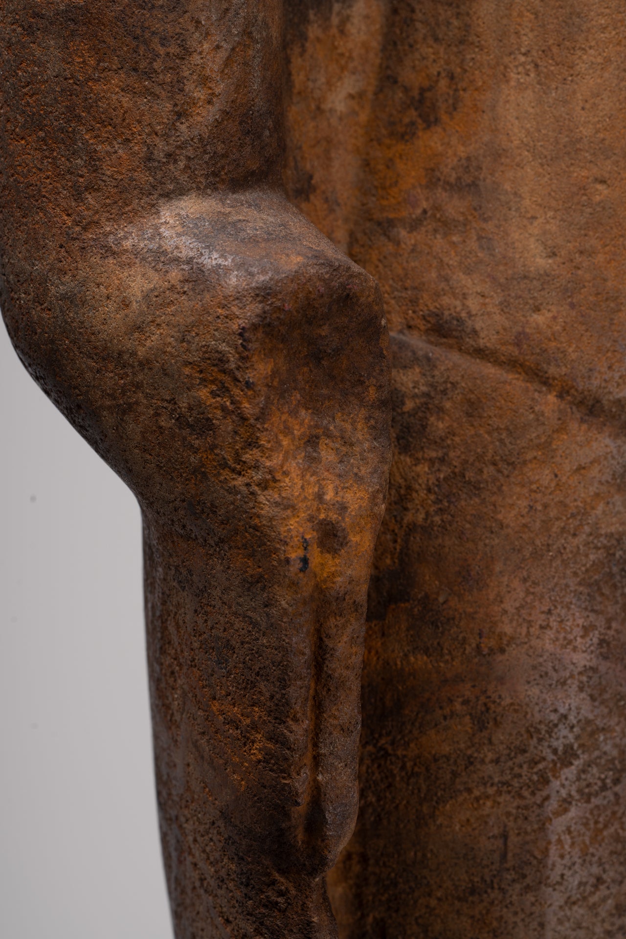 Buddha Statue - Antique Thai Style Standing Stone Dvaravati Buddha (probably) Statue - 84cm/34" Tall