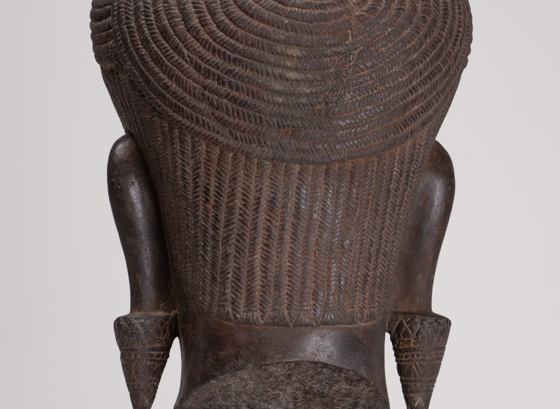 Lokeshvara Statue - Antike Khmer -Stil Mounted Stone Baphuon Style Lokeshvara Head - 55 cm/22 "