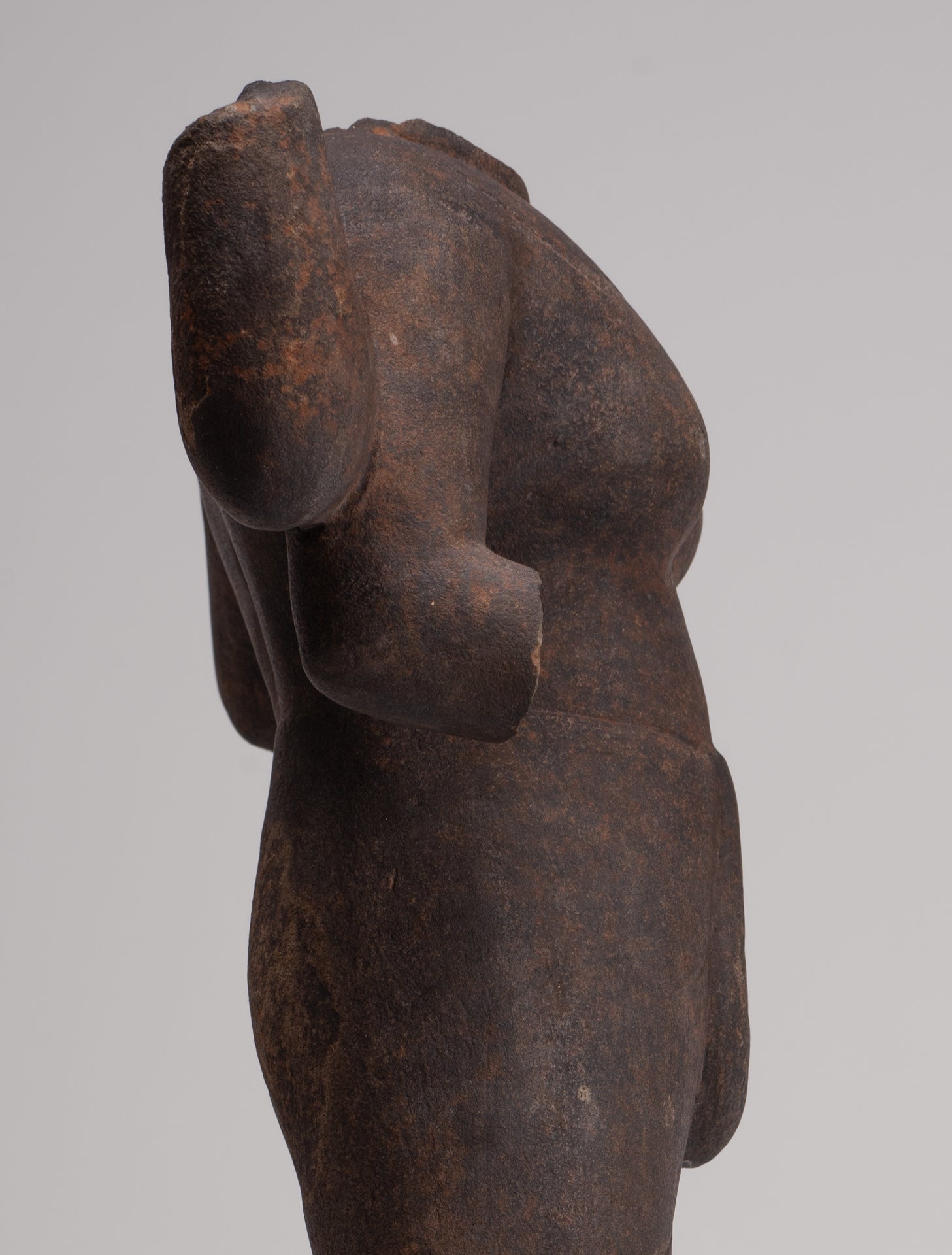 Durga Statue - Antique Khmer Style Phnom Da Durga Mahishasuramardini Statue - 52cm/21"