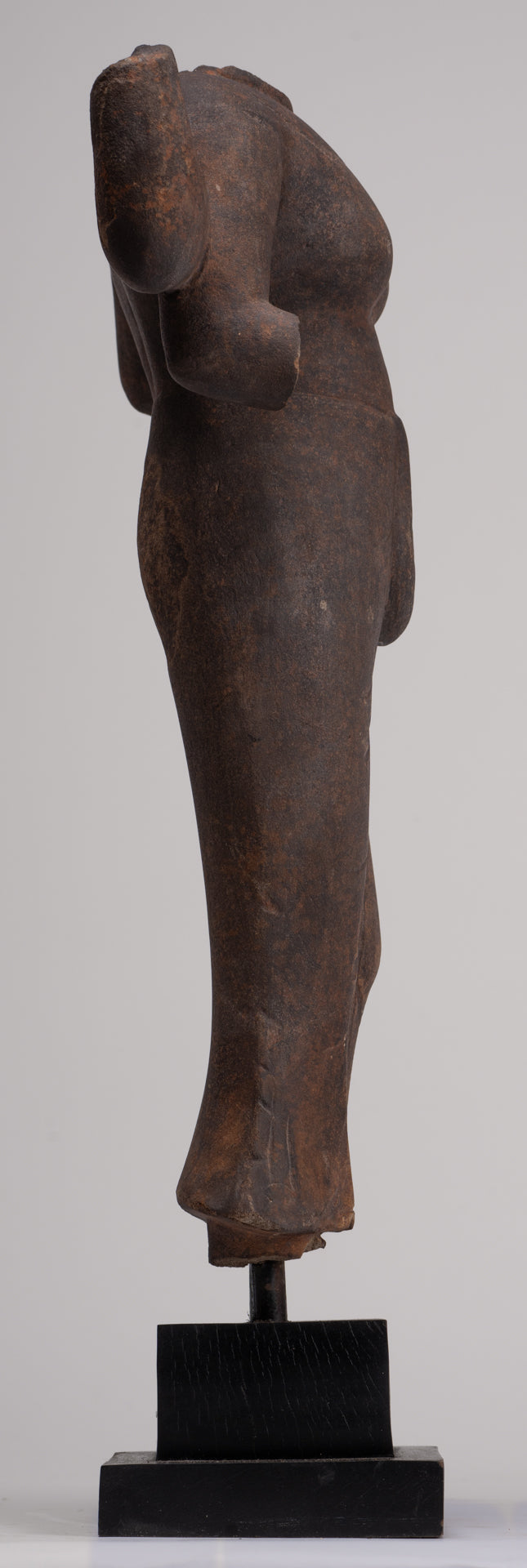 Durga Statue - Antique Khmer Style Phnom Da Durga Mahishasuramardini Statue - 52cm/21"