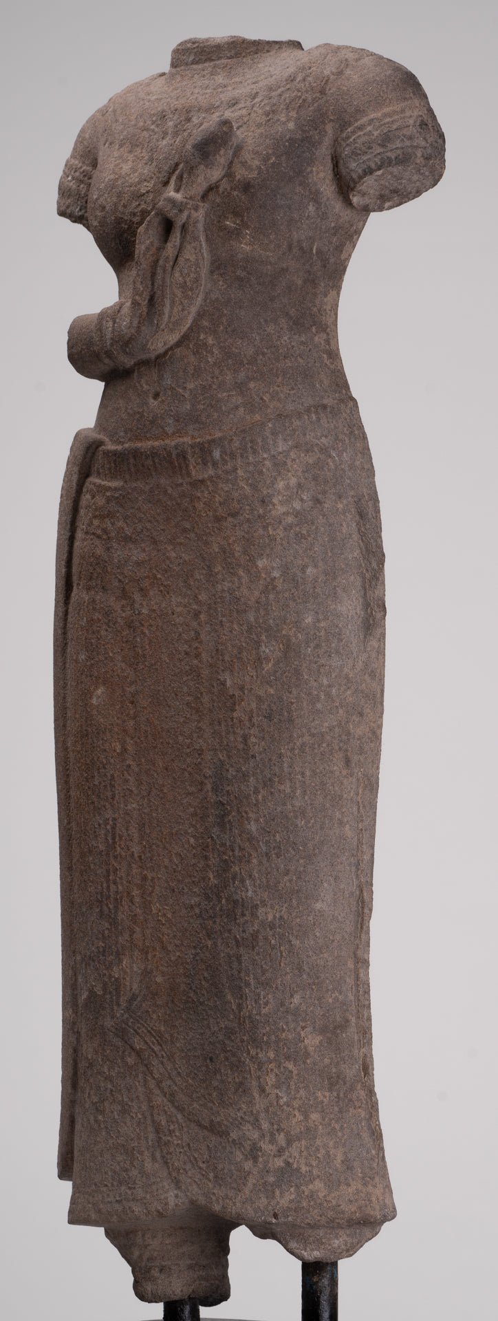 Apsara Statue - Antique Khmer Style Stone Angkor Wat Apsara or Angel Statue - 60cm/24"