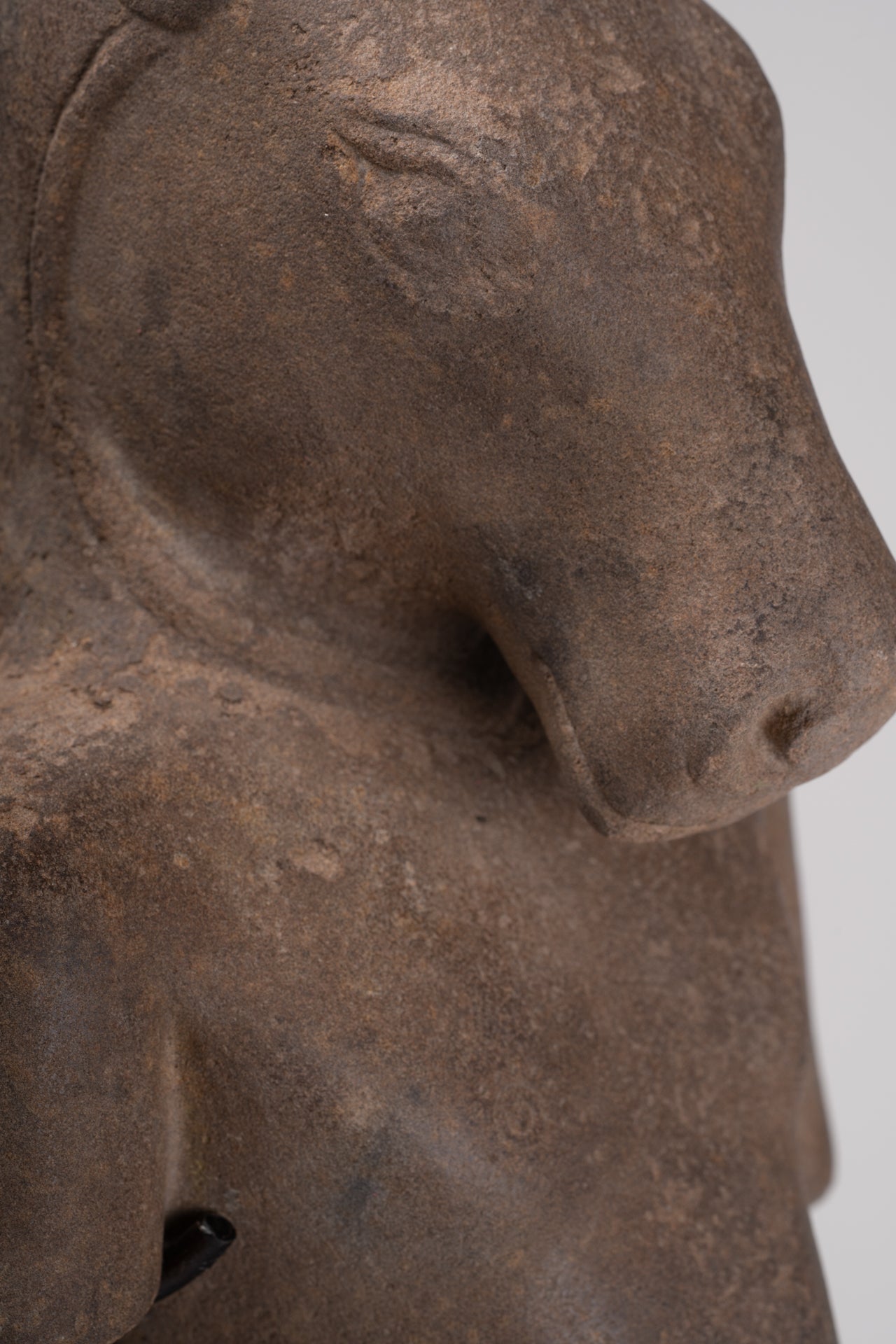 Antique Khmer Style Stone Phnom Da Hayagriva Kalkin Horse of Vishnu - 68cm/27"