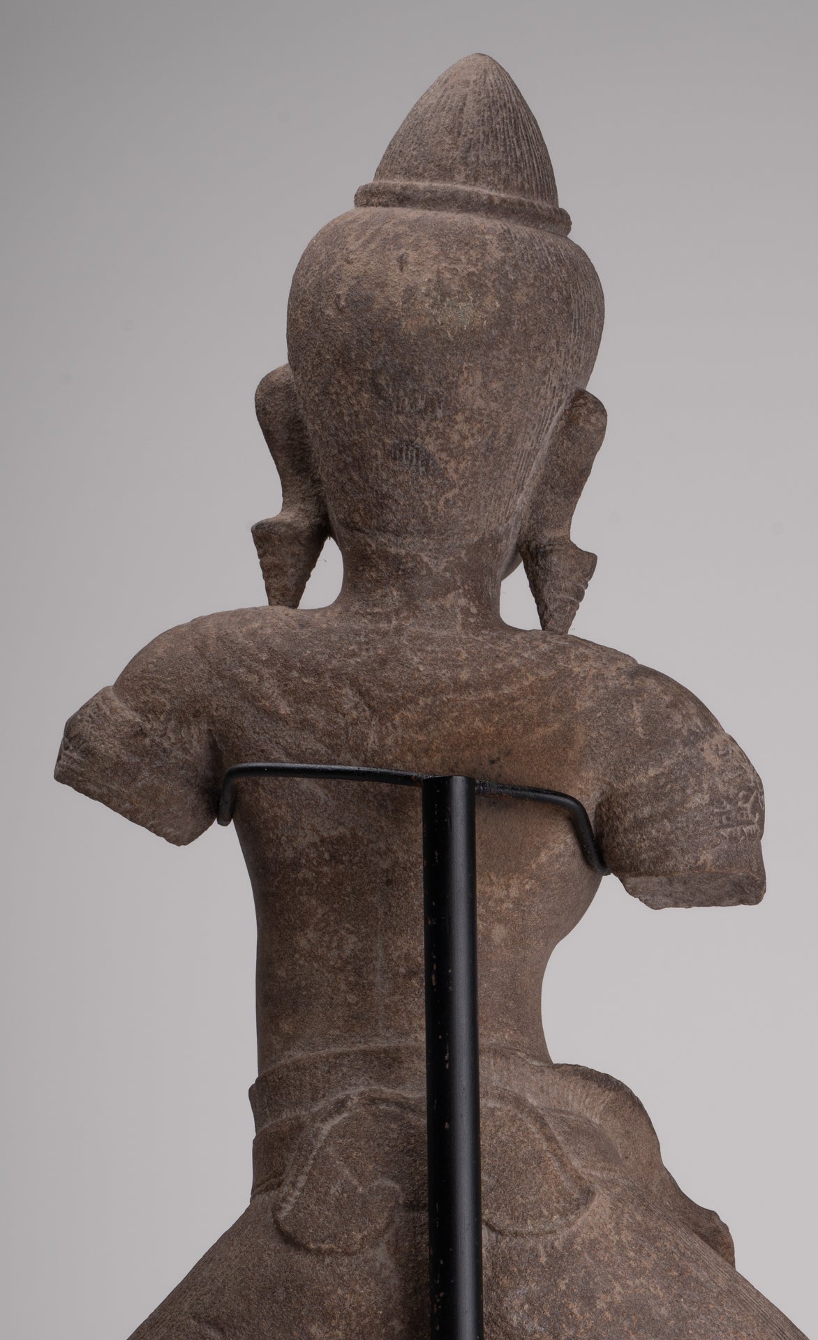 Apsara Statue - Antique Khmer Style Stone Angkor Wat Apsara or Angel Statue - 64cm/26"