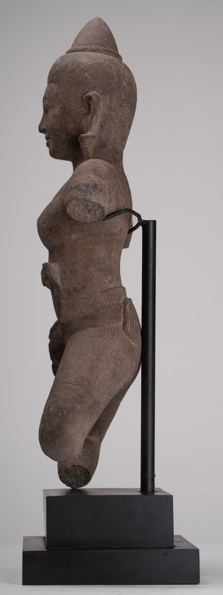 Apsara Statue - Antique Khmer Style Stone Angkor Wat Apsara or Angel Statue - 64cm/26"