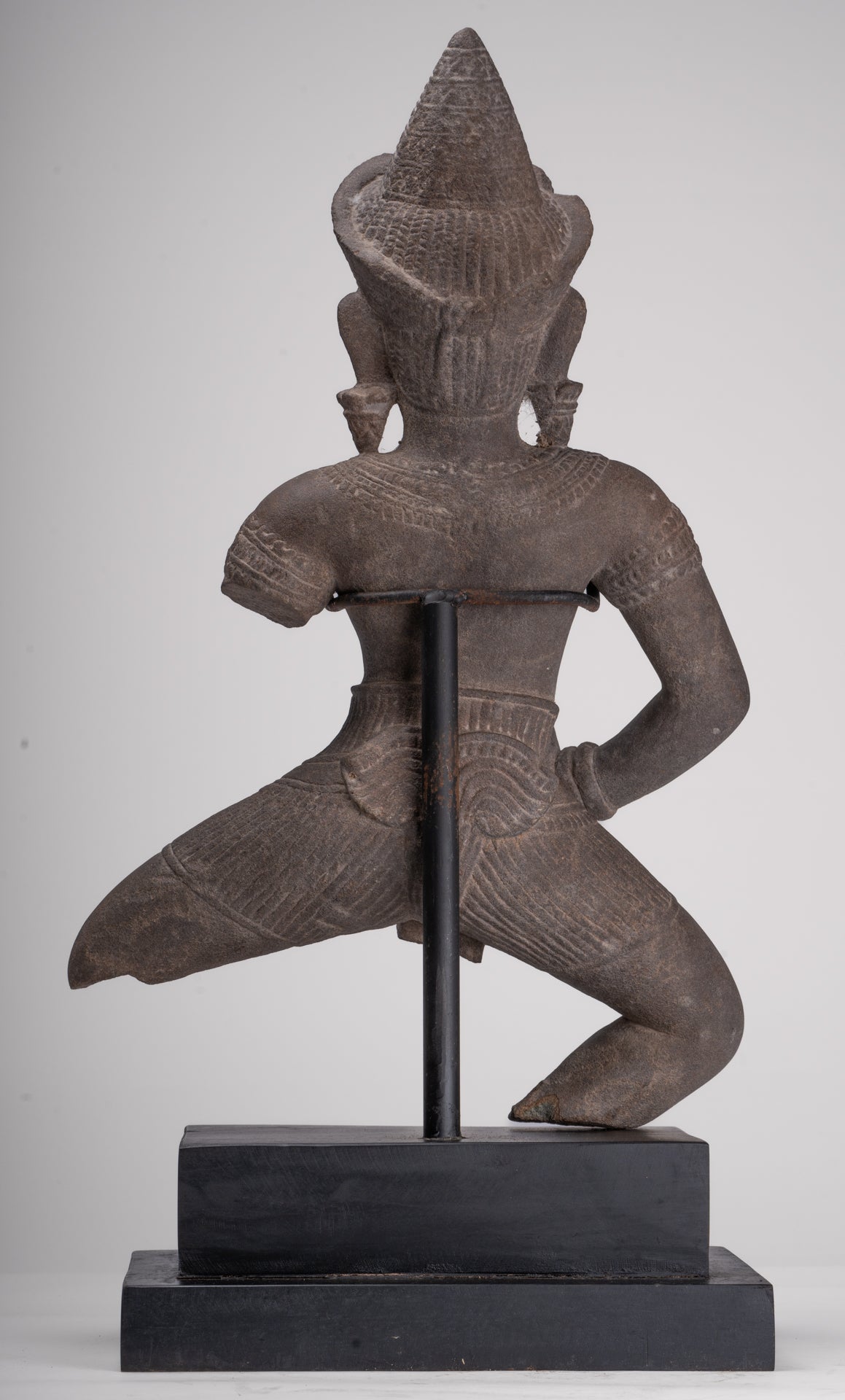 Apsara Statue - Antique Khmer Style Stone Angkor Apsara or Angel Statue - 58cm/23"