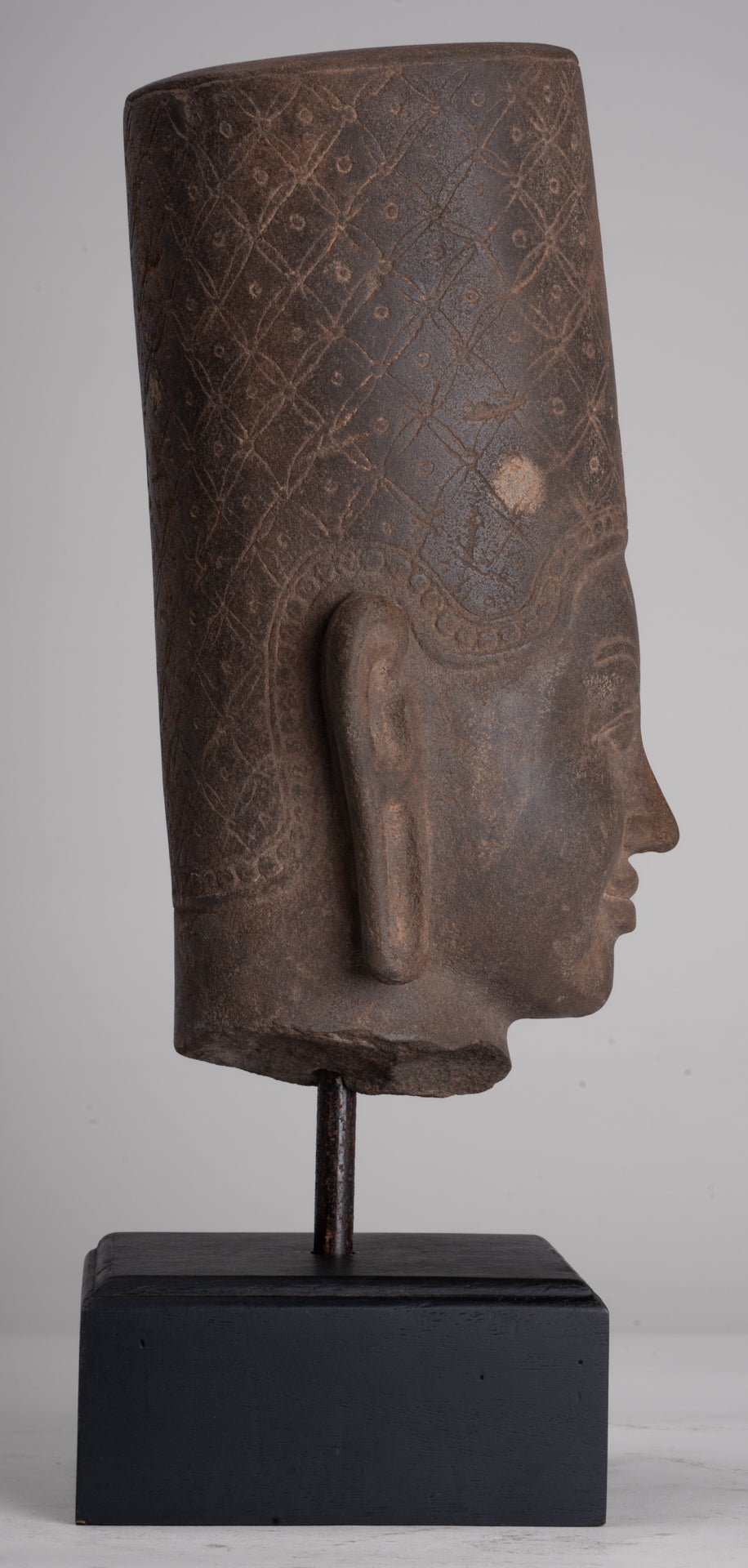 Krishna Statue - Antique Khmer Style Phnom Da Krishna (possibly) Statue - 41cm/16"