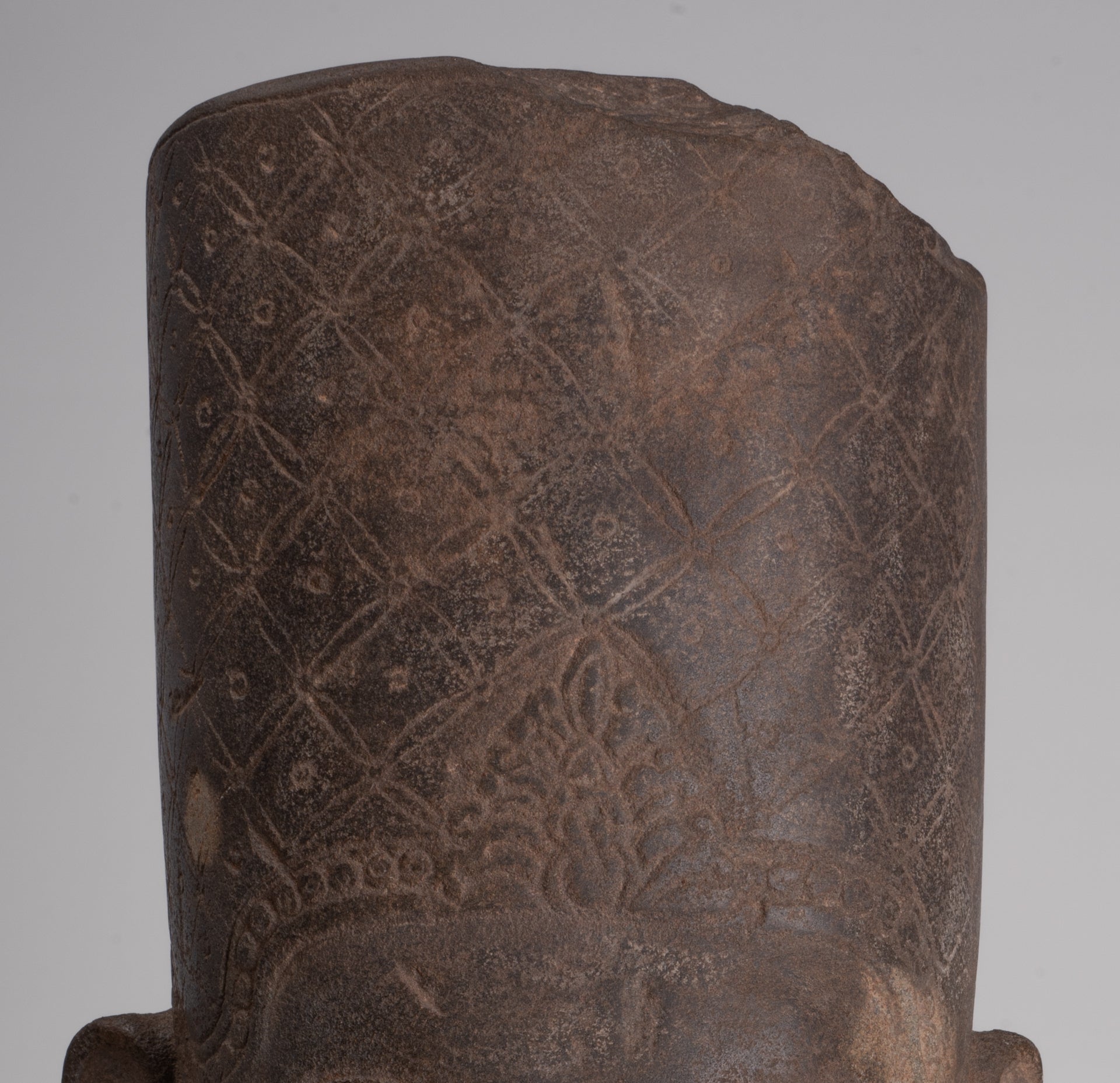 Krishna Statue - Antique Khmer Style Phnom Da Krishna (possibly) Statue - 41cm/16"