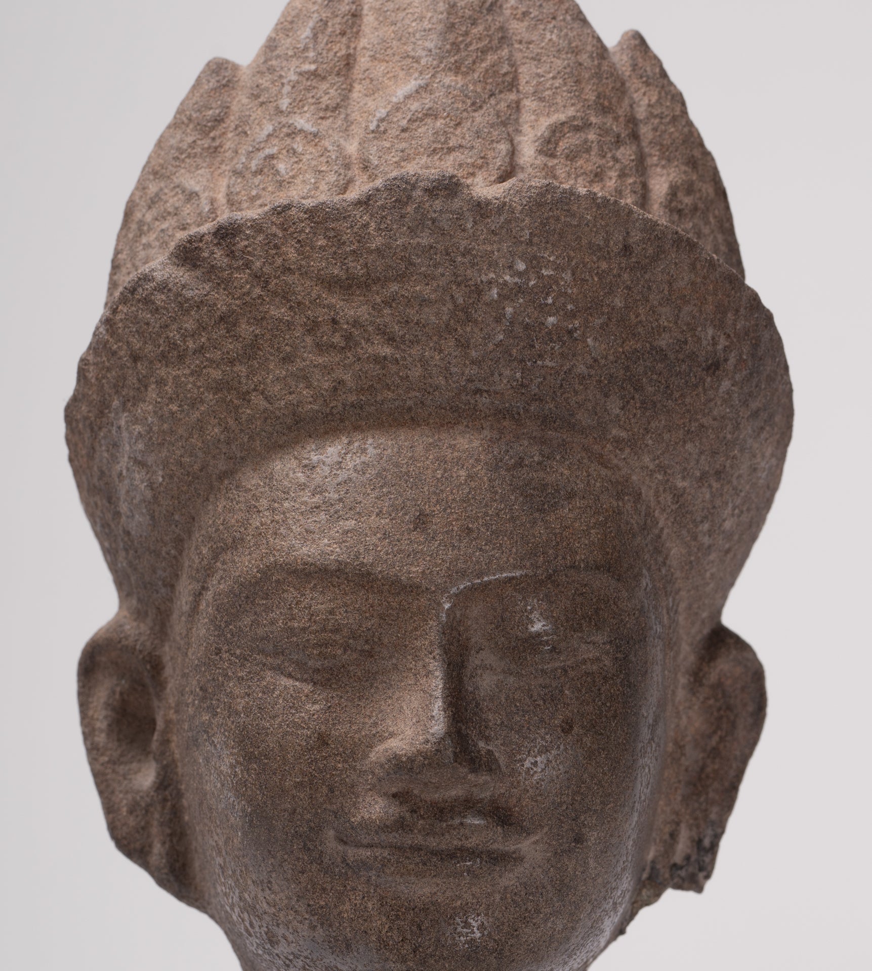 Apsara Statue - Antique Khmer Style Stone Angkor Wat Apsara or Angel Statue - 27cm/11"