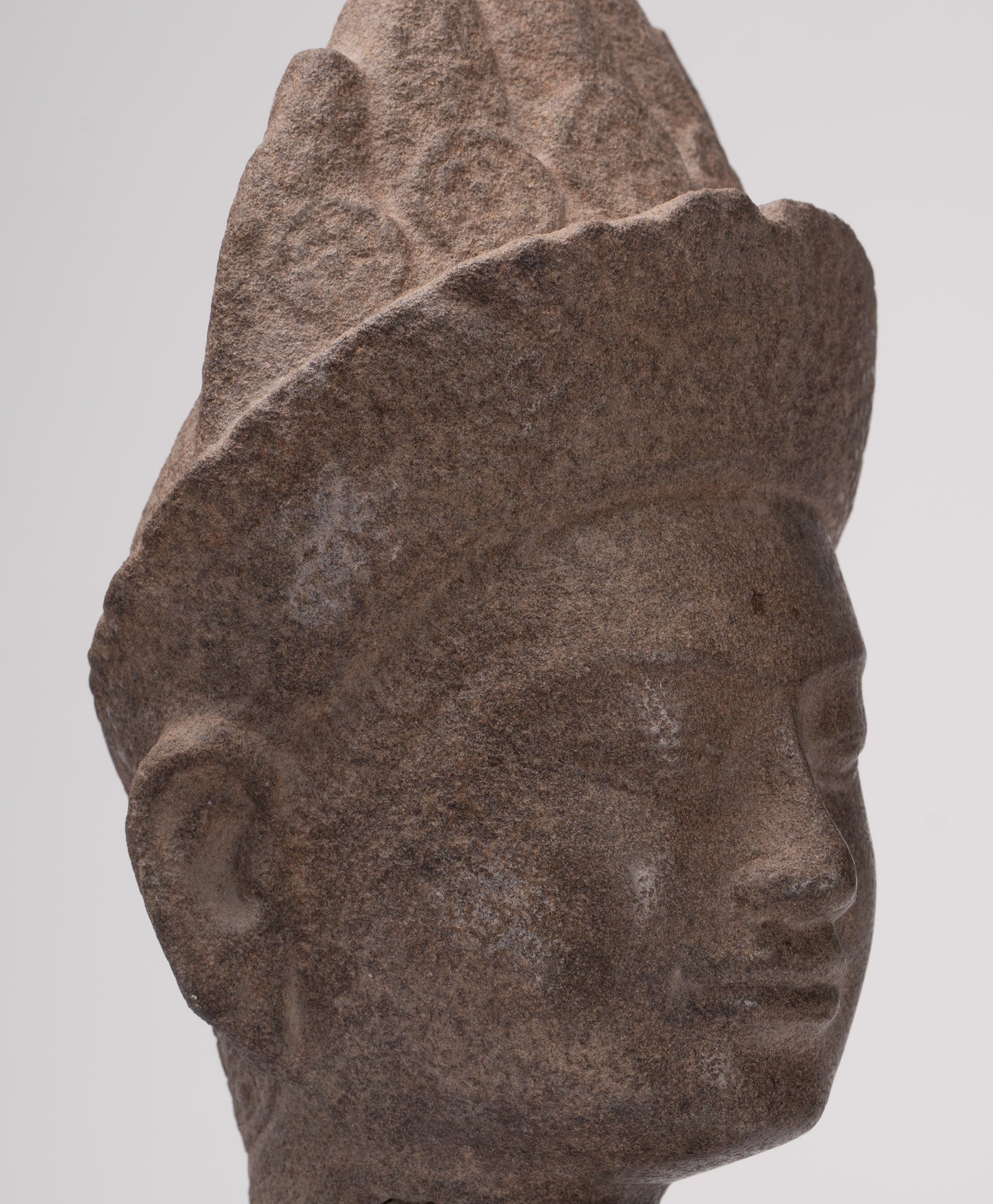 Apsara Statue - Antique Khmer Style Stone Angkor Wat Apsara or Angel Statue - 27cm/11"