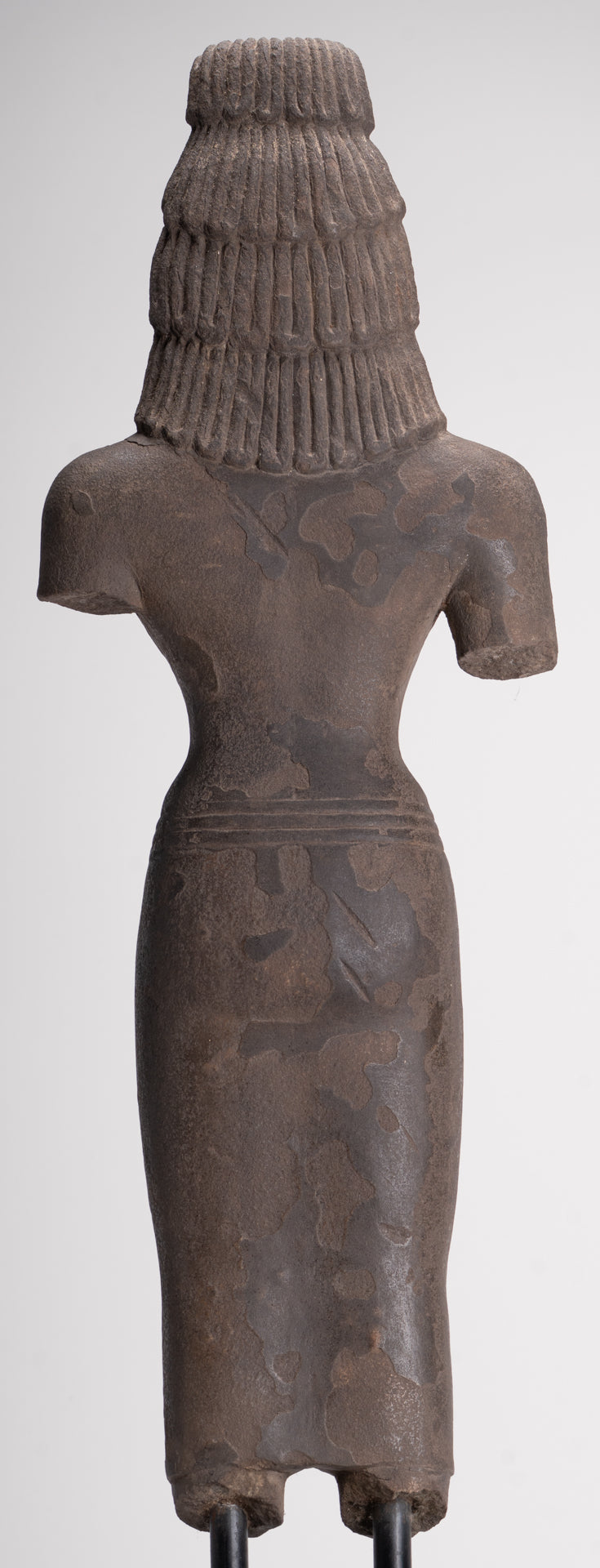 Antique Thai Style Stone Standing Bodhisattva Avalokitesvara Statue - 76cm/30"