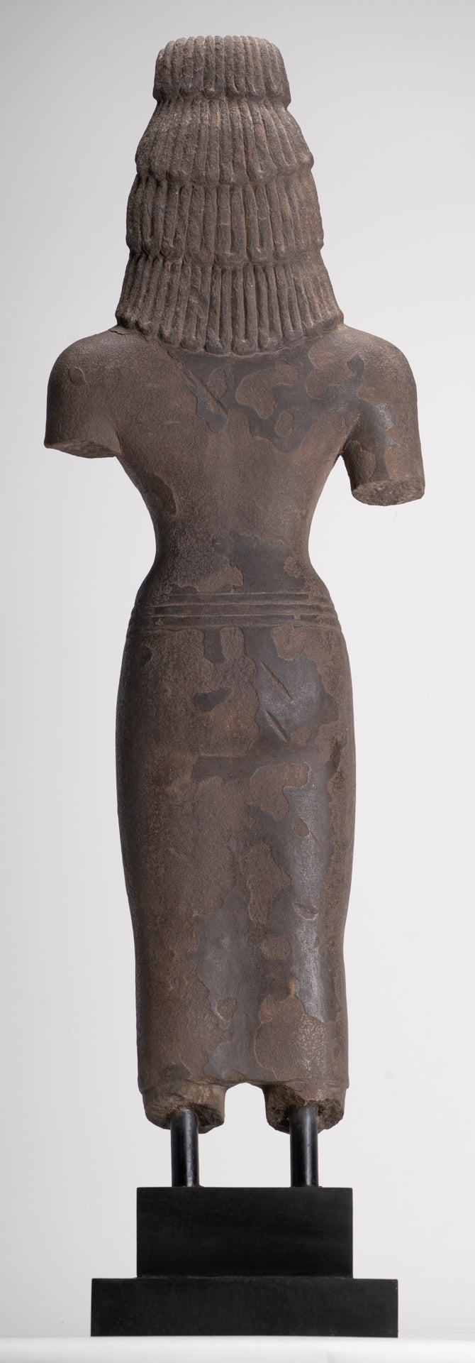 Antique Thai Style Stone Standing Bodhisattva Avalokitesvara Statue - 76cm/30"