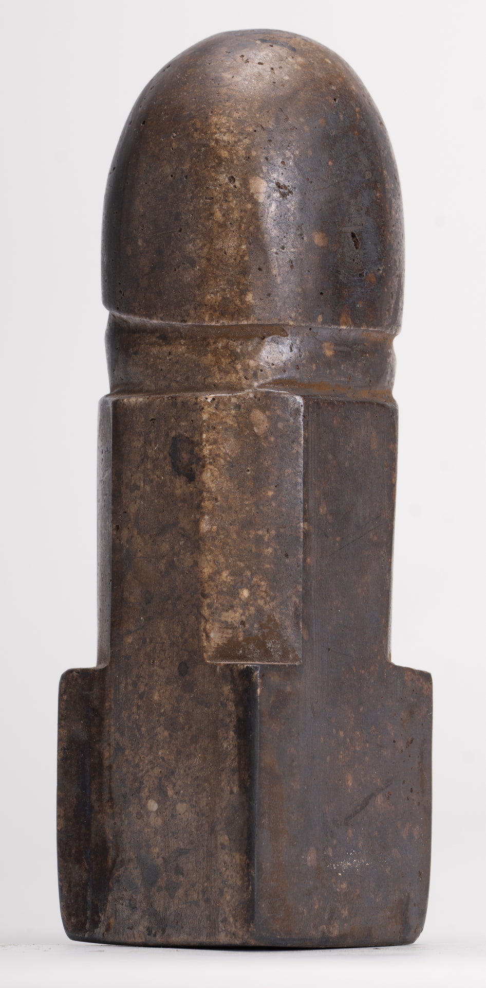 Antique Khmer Style Stone Shiva Mukhalinga Linga / Lingnum - 16cm/6"