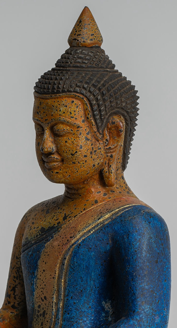 Estatua de Buda - Estatua de Buda de Buda de Madera Asia ASIA ASIA ASIA ASIA - 27 cm/11 "